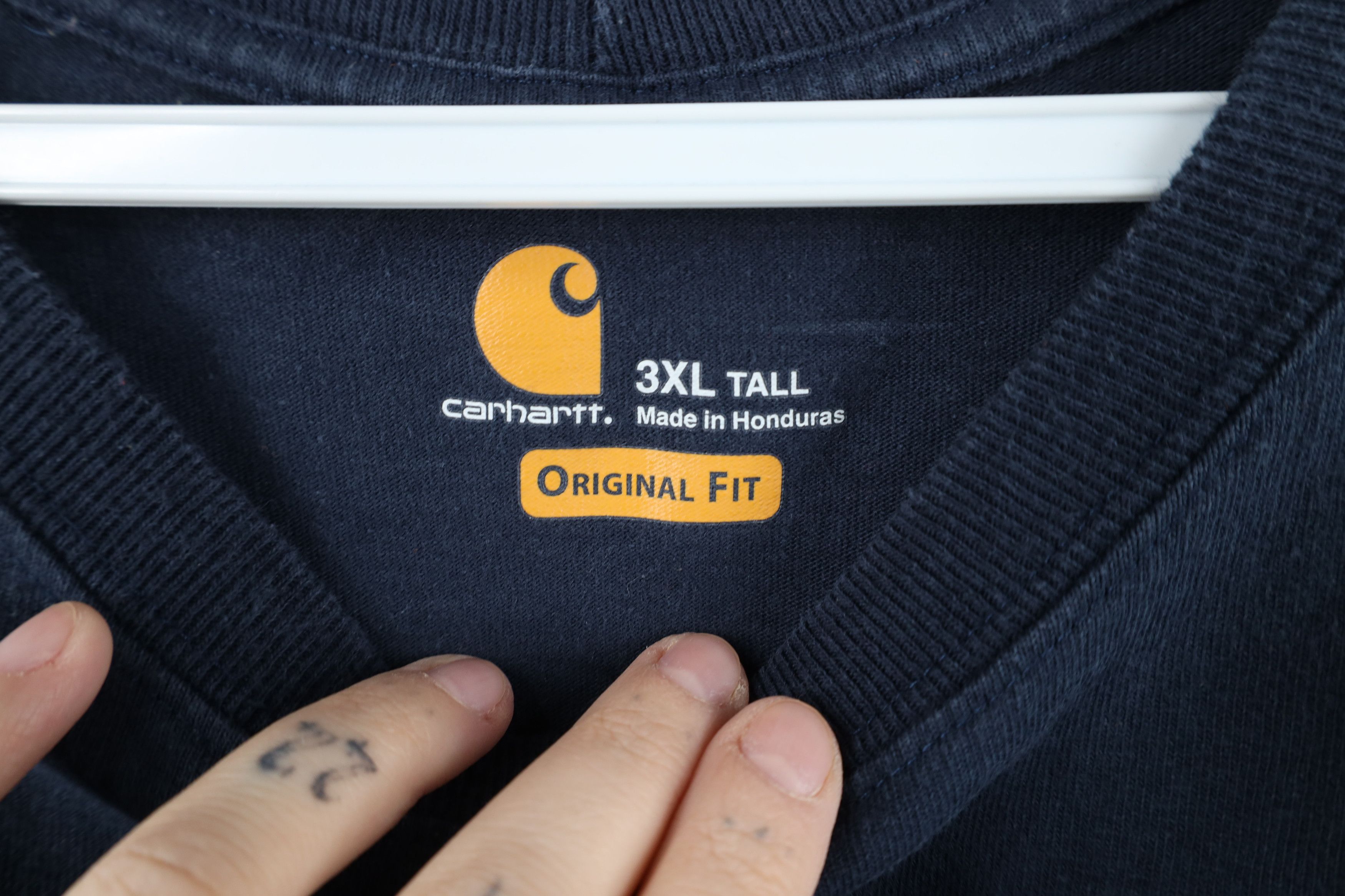 Carhartt Vintage Y2K Carhartt Short Sleeve Pocket T-Shirt Navy Blue Size US XXL / EU 58 / 5 - 8 Thumbnail