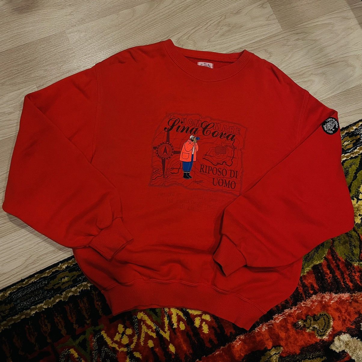 Vintage Vintage Lupo De Mare Boxy Fit Sweatshirt… Size US M / EU 48-50 / 2 - 2 Thumbnail