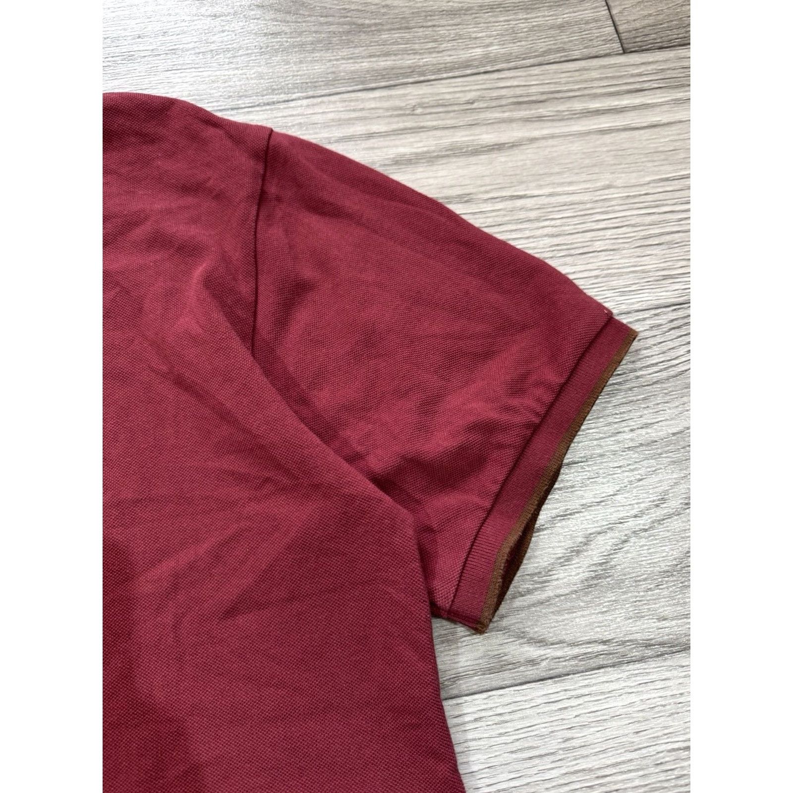 Vintage YSL Polo Shirt Short Sleeve Embroidered Small Logo Size L Burgundy Cotton Men Polo Shirt Short Sleeve Burgundy YSL Logo Polo Mens L Size US L / EU 52-54 / 3 - 4 Thumbnail