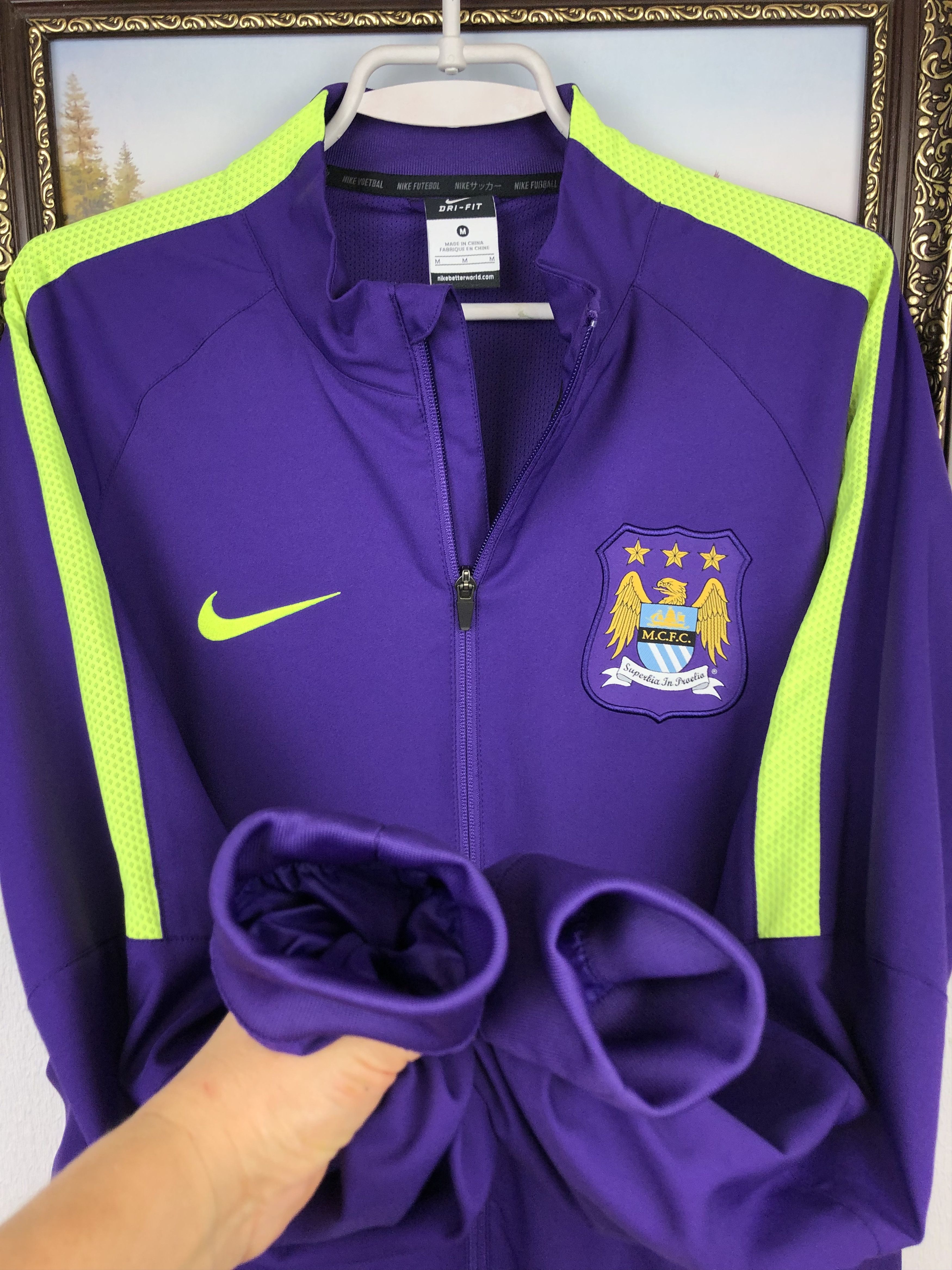 Nike Vintage Nike Manchester City Football Jacket Soccer Track Size US M / EU 48-50 / 2 - 4 Thumbnail