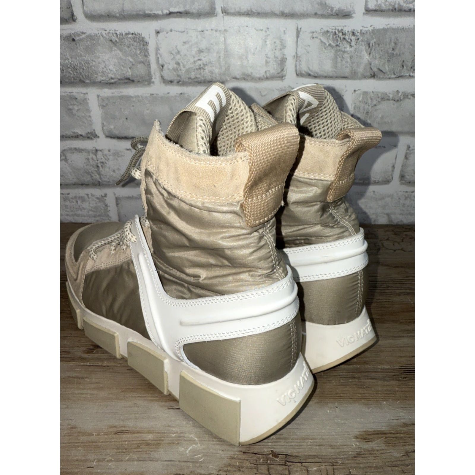 Vintage Vic Matie High Top Sneakers Streetwear Trainers 39 Womens Size XS / US 0-2 / IT 36-38 - 3 Thumbnail