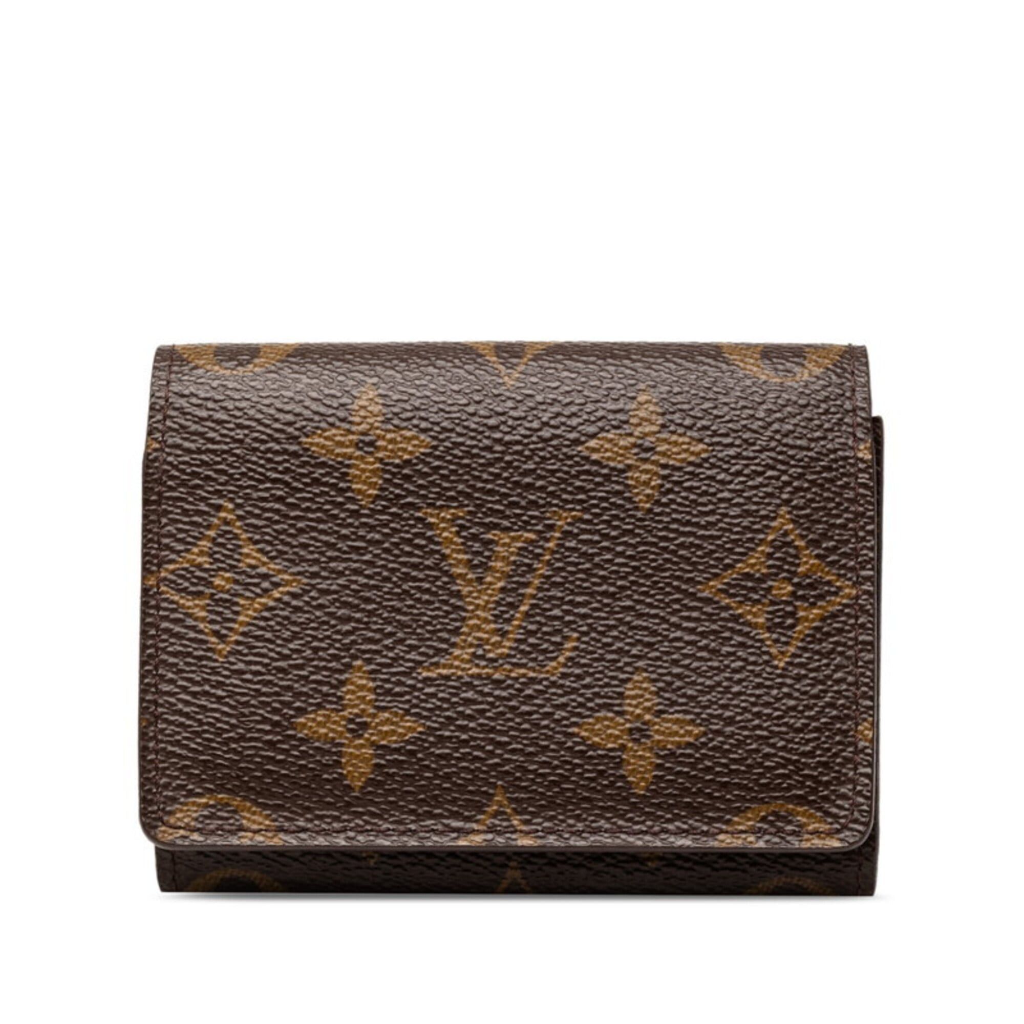 Louis Vuitton Louis Vuitton Monogram Enveloppe Carte de Visite Business Card Holder/Card Case/Pass Case M62920 Brown Leather Women's LOUIS VUITTON Size ONE SIZE - 1 Thumbnail