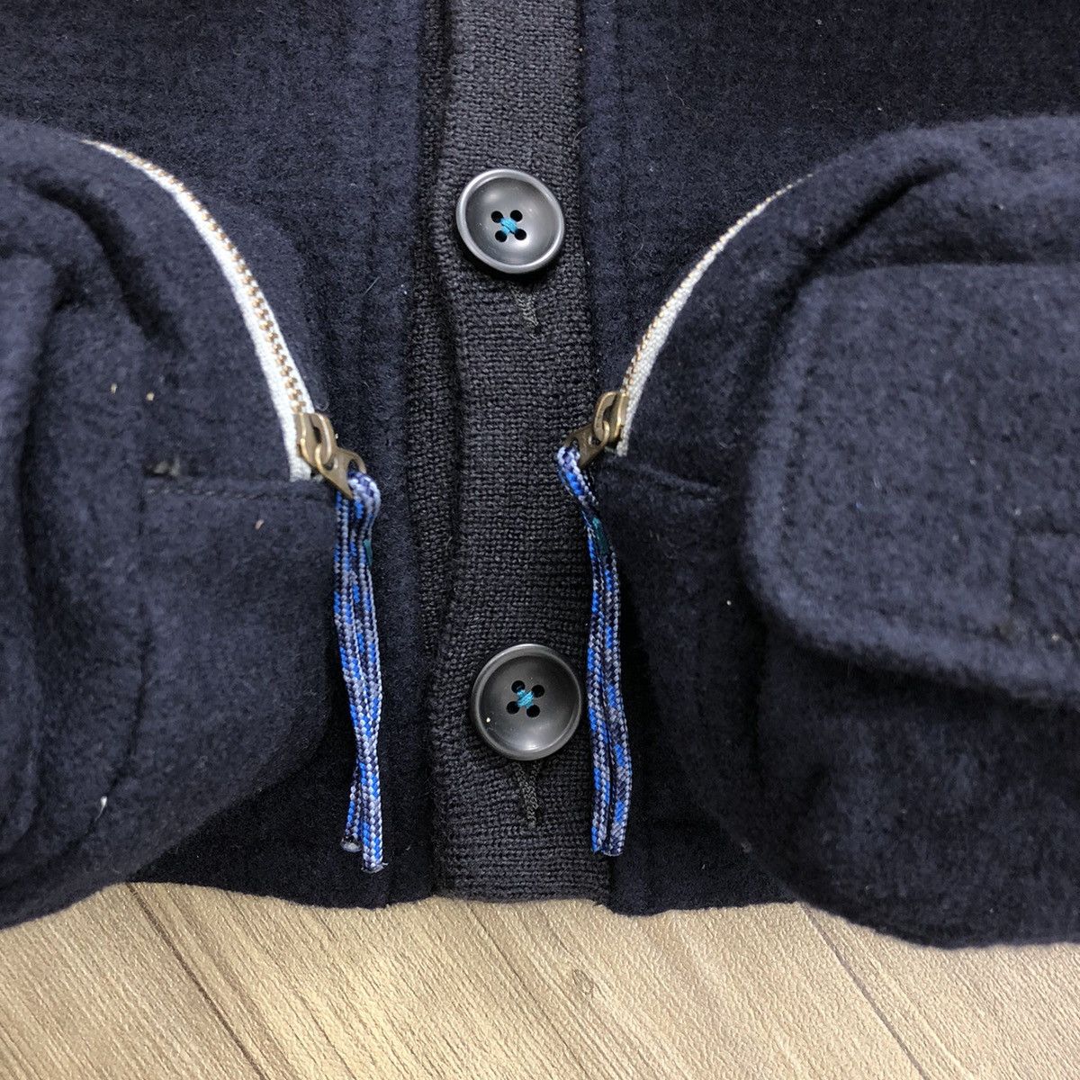 Japanese Brand × Karl Helmut Vintage Karl Helmut Pink House 3D Multi Pocket Wool Vest Size US L / EU 52-54 / 3 - 10 Thumbnail
