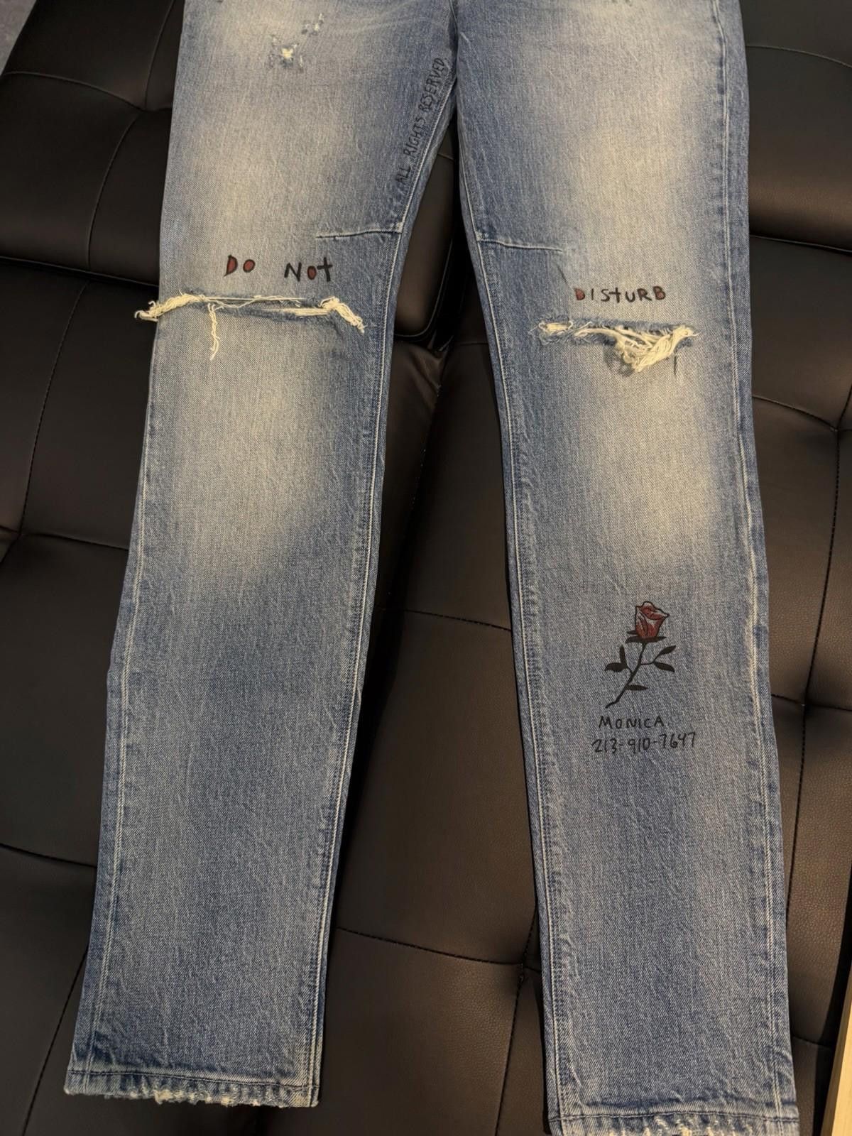 Rta RTA Men's Denim Jeans Blue Size 31 Authentic $350 Retail Size US 31 - 3 Thumbnail