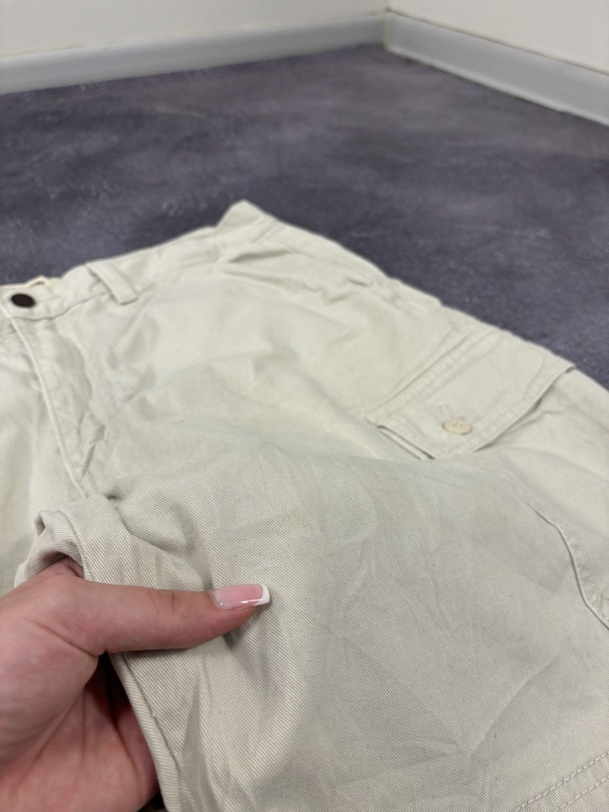 Levi's Vintage Levi’s Signature Y2K Beige Utility Hype Cargo Shorts Size US 34 / EU 50 - 6 Thumbnail