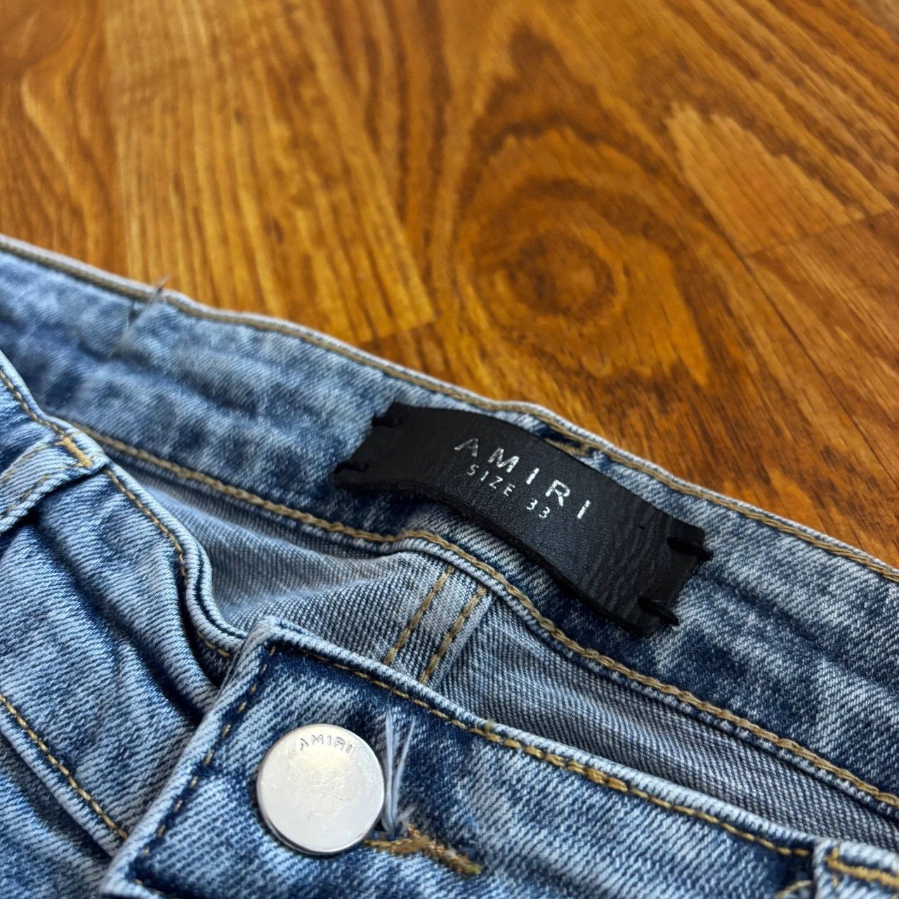 Amiri Amiri Men's Skinny Distressed Jeans Size 33 Size US 33 - 8 Thumbnail