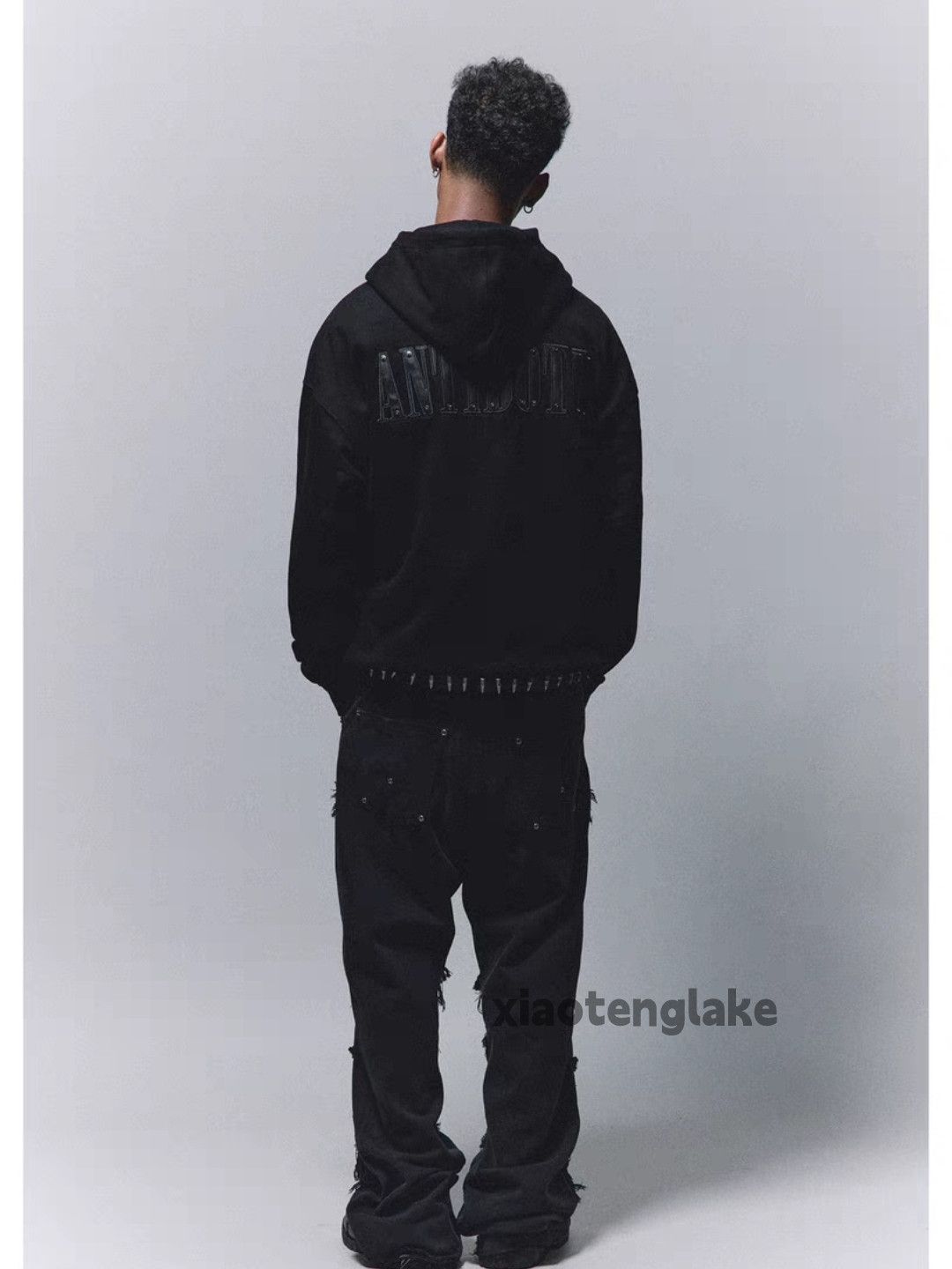Jean × Vintage washed faded loose baggy damaged ripped grunge jeans Size US 32 / EU 48 - 1 Thumbnail
