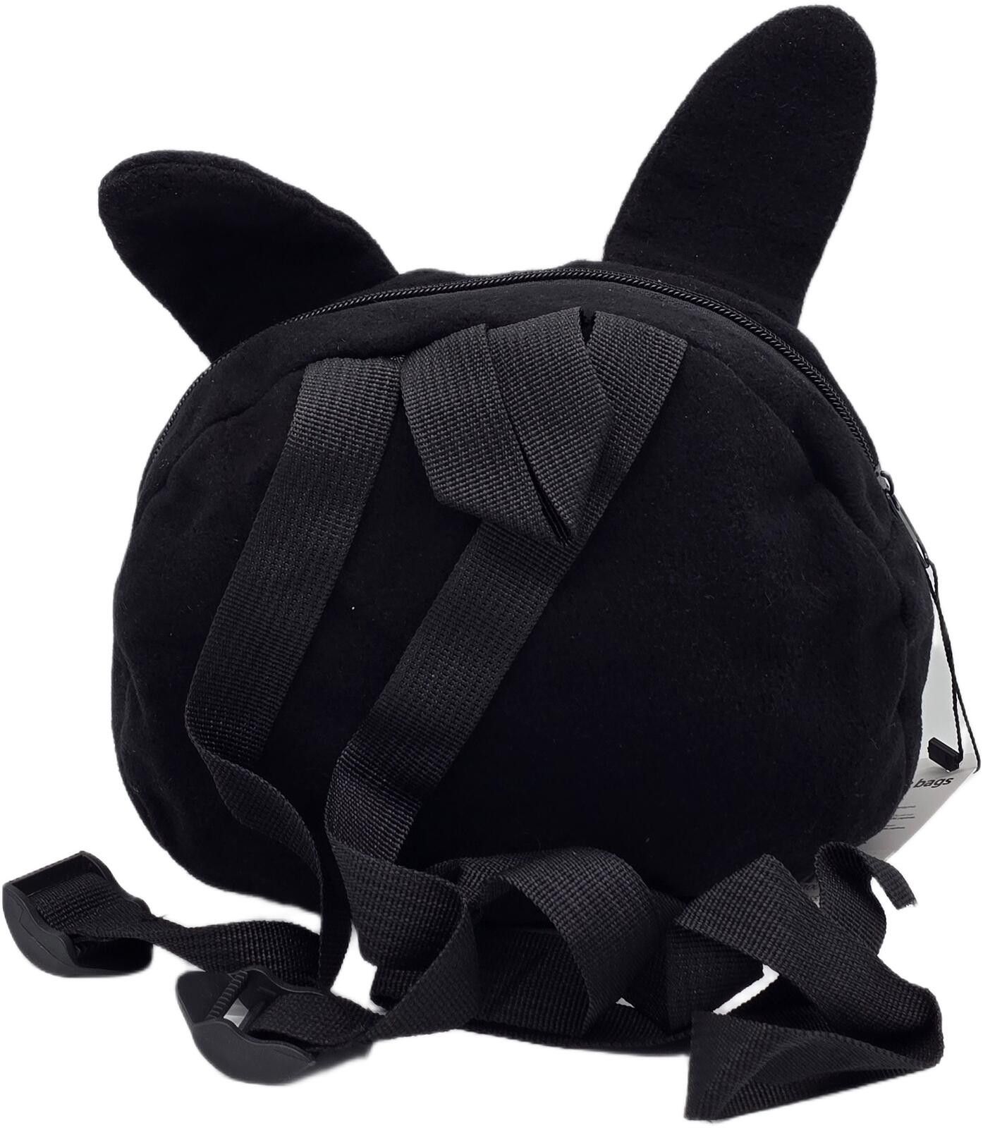 The Unbranded Brand Cute Black Cat Face Kids Backpack with Ears Size ONE SIZE - 2 Thumbnail