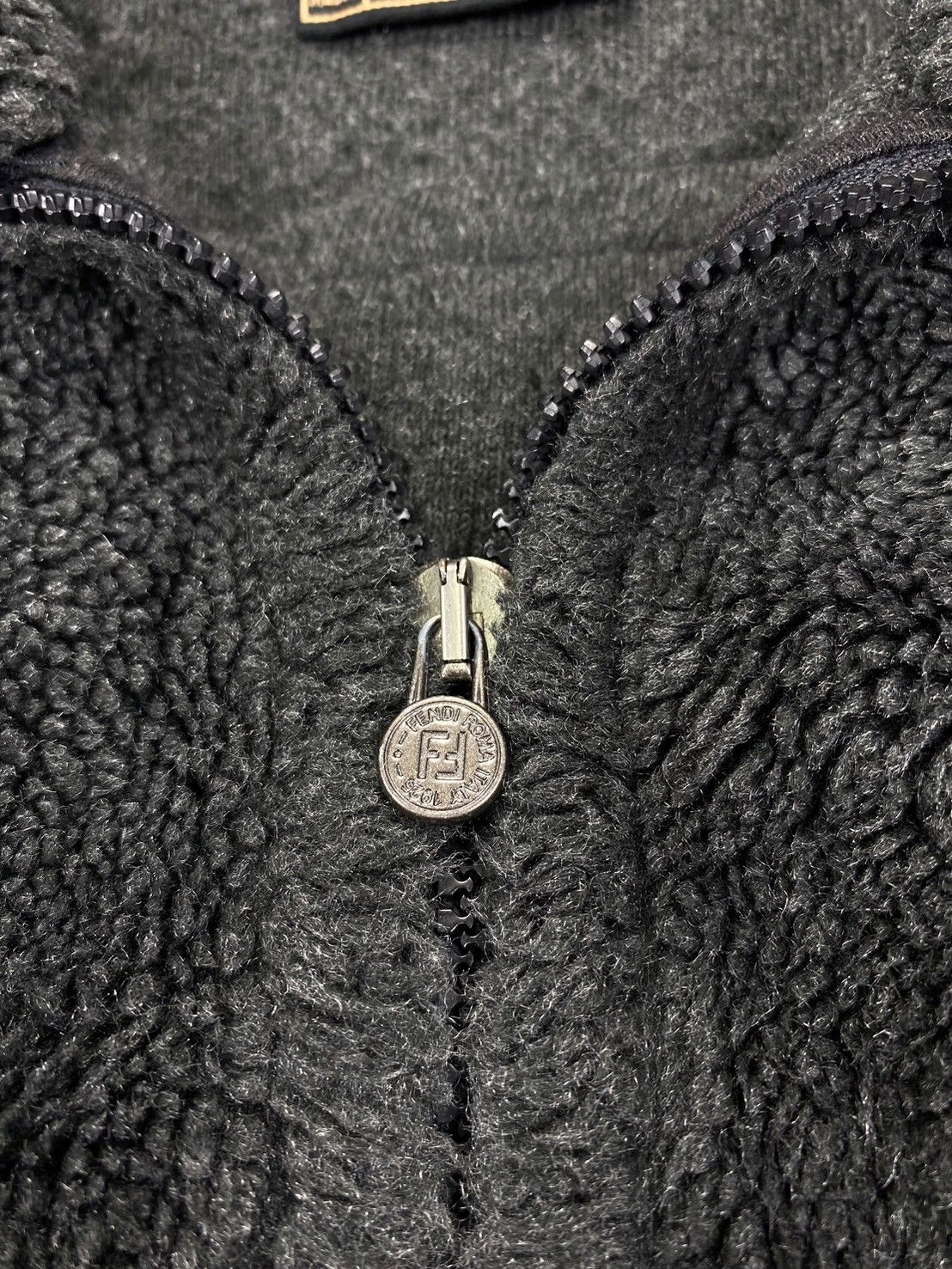 Fendi FENDI Grey Fleece Jacket Size S / US 4 / IT 40 - 8 Thumbnail