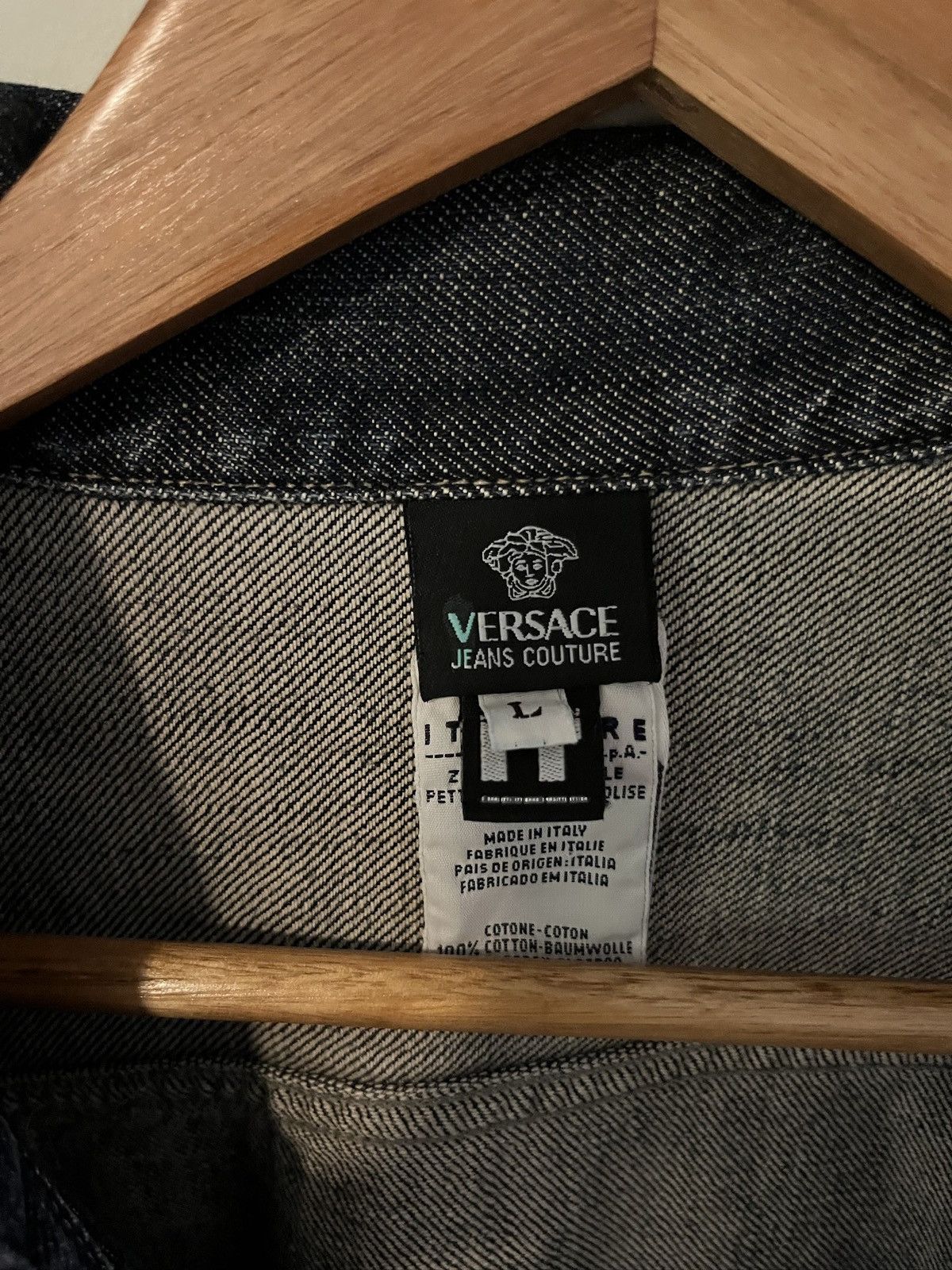Versace Jeans Couture Versace Jeans Couture Denim Jacket – Blue L Size US L / EU 52-54 / 3 - 5 Thumbnail