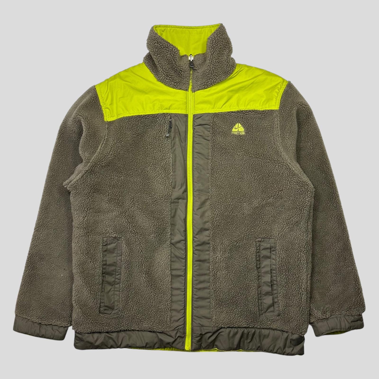 Designer Nike ACG FW07 Reversible Nylon Panelled Fleece - M/L Size ONE SIZE - 2 Thumbnail