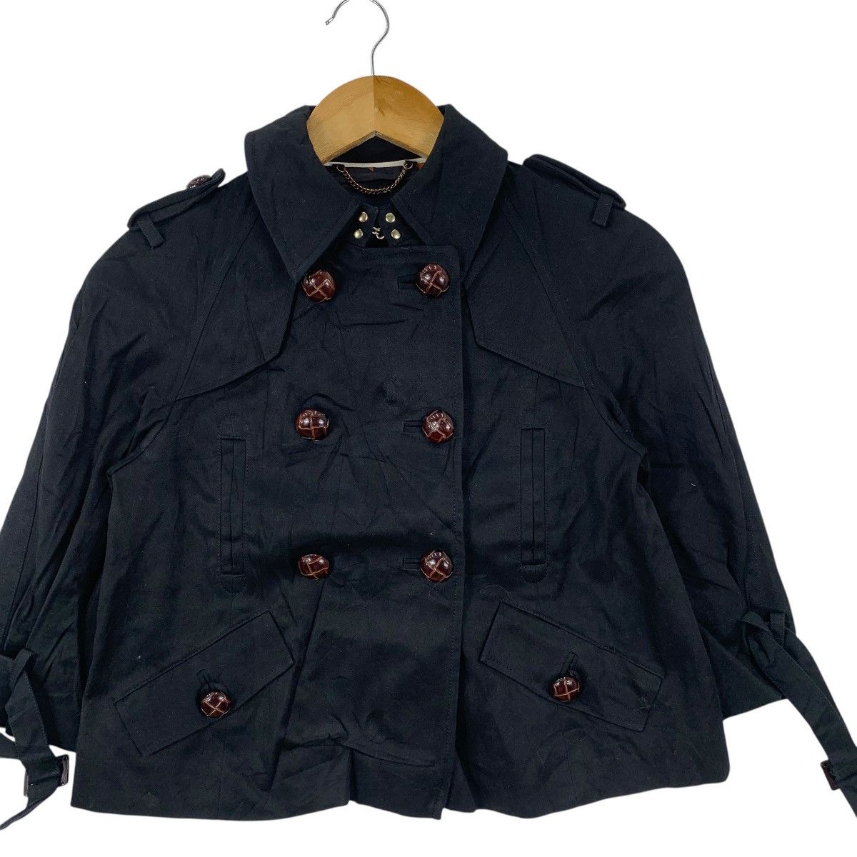Banana Republic Vintage BANANA REPUBLIC AOP Lining Peacoat Pea Coat Jacket Size XS / US 0-2 / IT 36-38 - 6 Thumbnail
