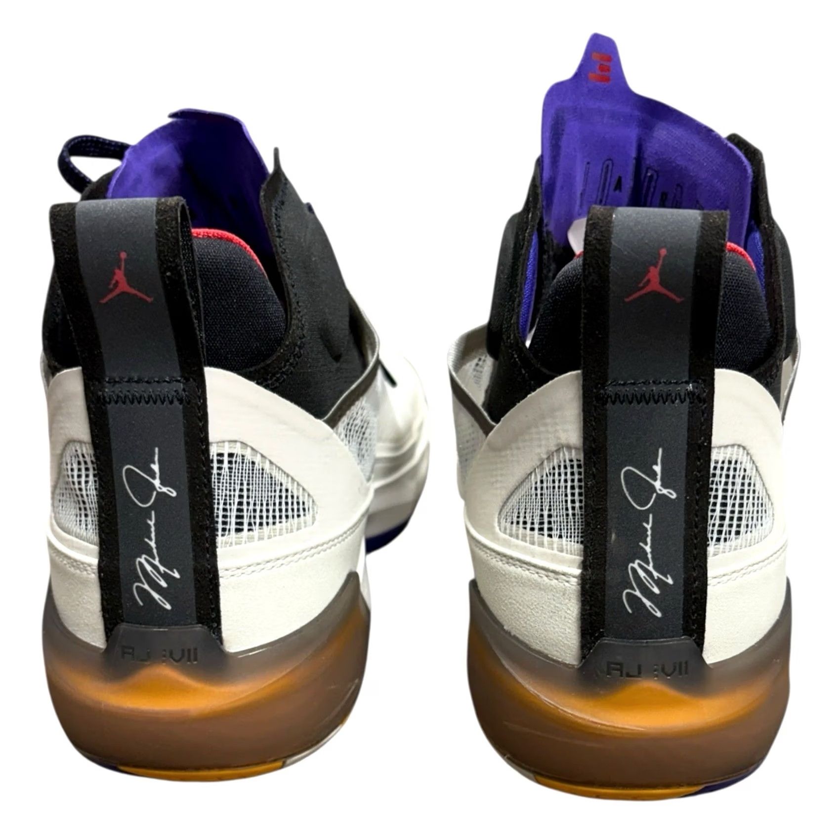 Jordan Brand Nike Air Jordan 37 Beyond Borders Mens 13 Sneaker Light Bone Dark Concord Ivory Leno-Weave DD6958-060 2022 Athletic Basketball Shoes Size US 13 / EU 46 - 4 Thumbnail