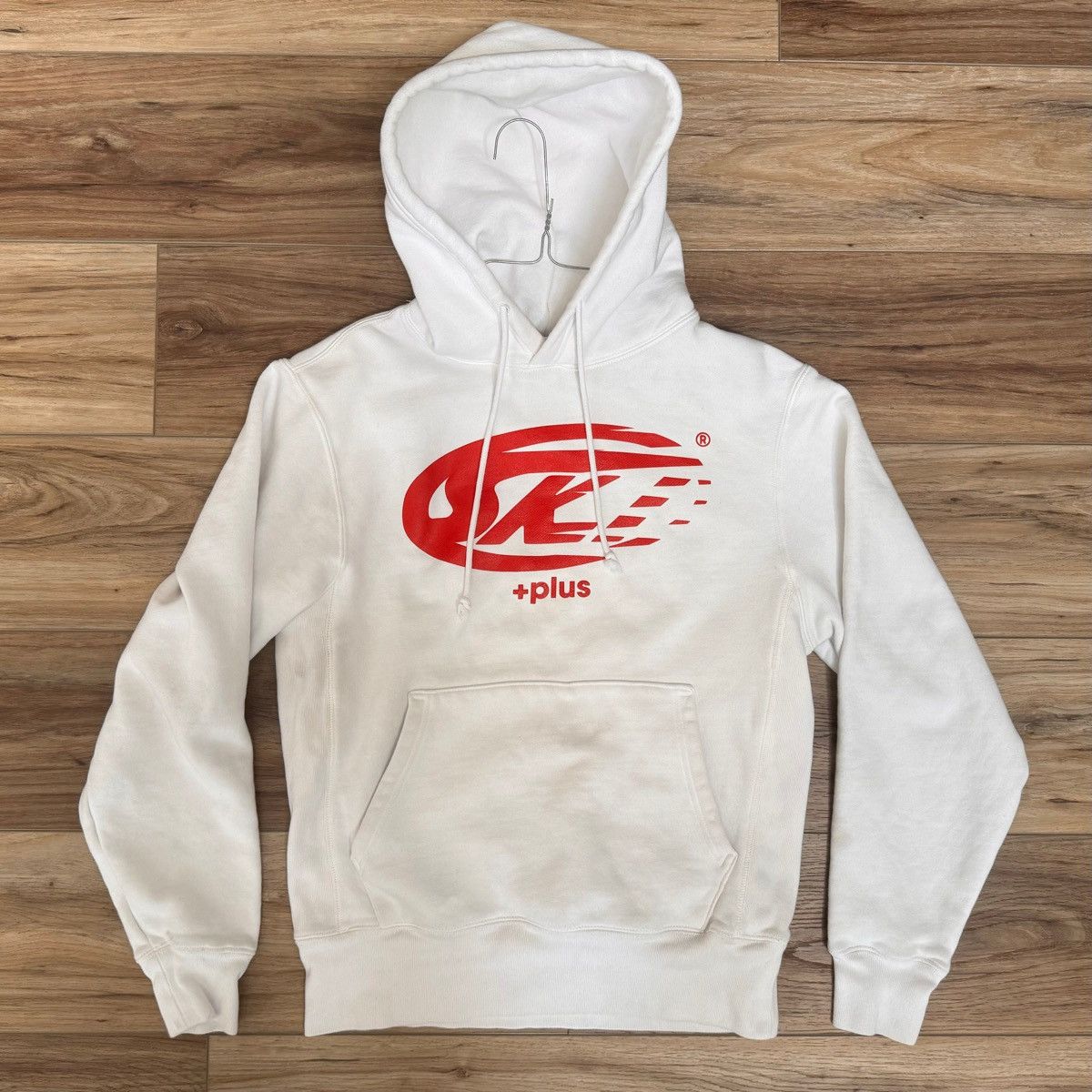 image of Ski Plus Sport Hoodie Red in White, Men's (Size Small)