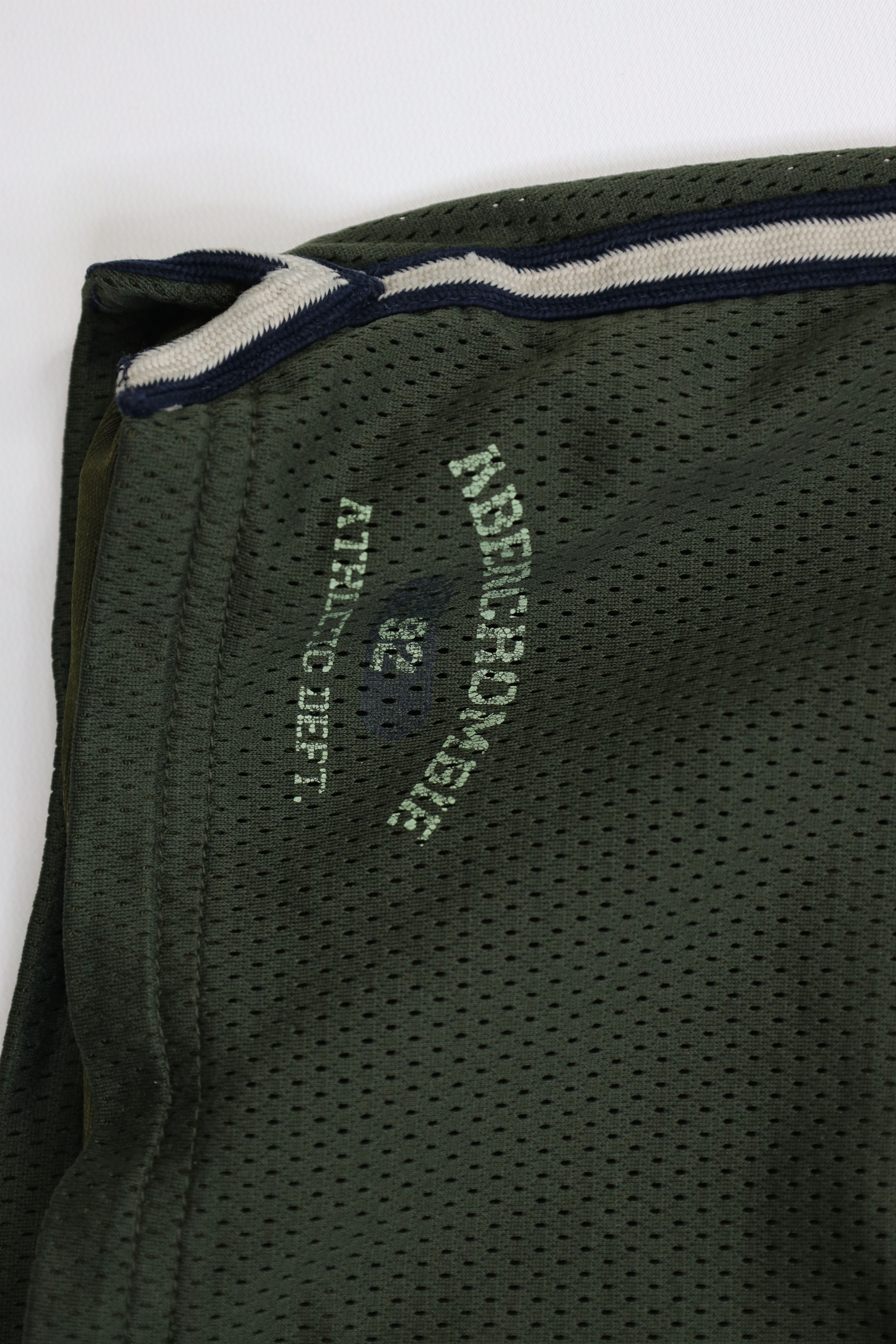 Abercrombie & Fitch Vintage 90s Y2K Abercrombie & Fitch Basketball Shorts Green Size US 34 / EU 50 - 5 Thumbnail