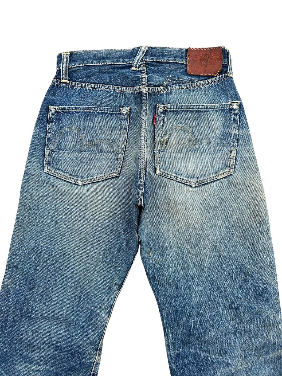 Kapital Thrashed Vintage Evisu Selvedge Denim Jeans Size US 28 / EU 44 - 14 Thumbnail