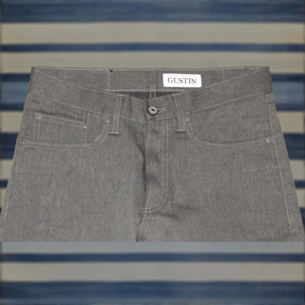 Gustin GUSTIN #152 Okayama Grey Shadow Japanese Selvedge Jeans 32 x 31 Size US 32 / EU 48 - 1 Thumbnail