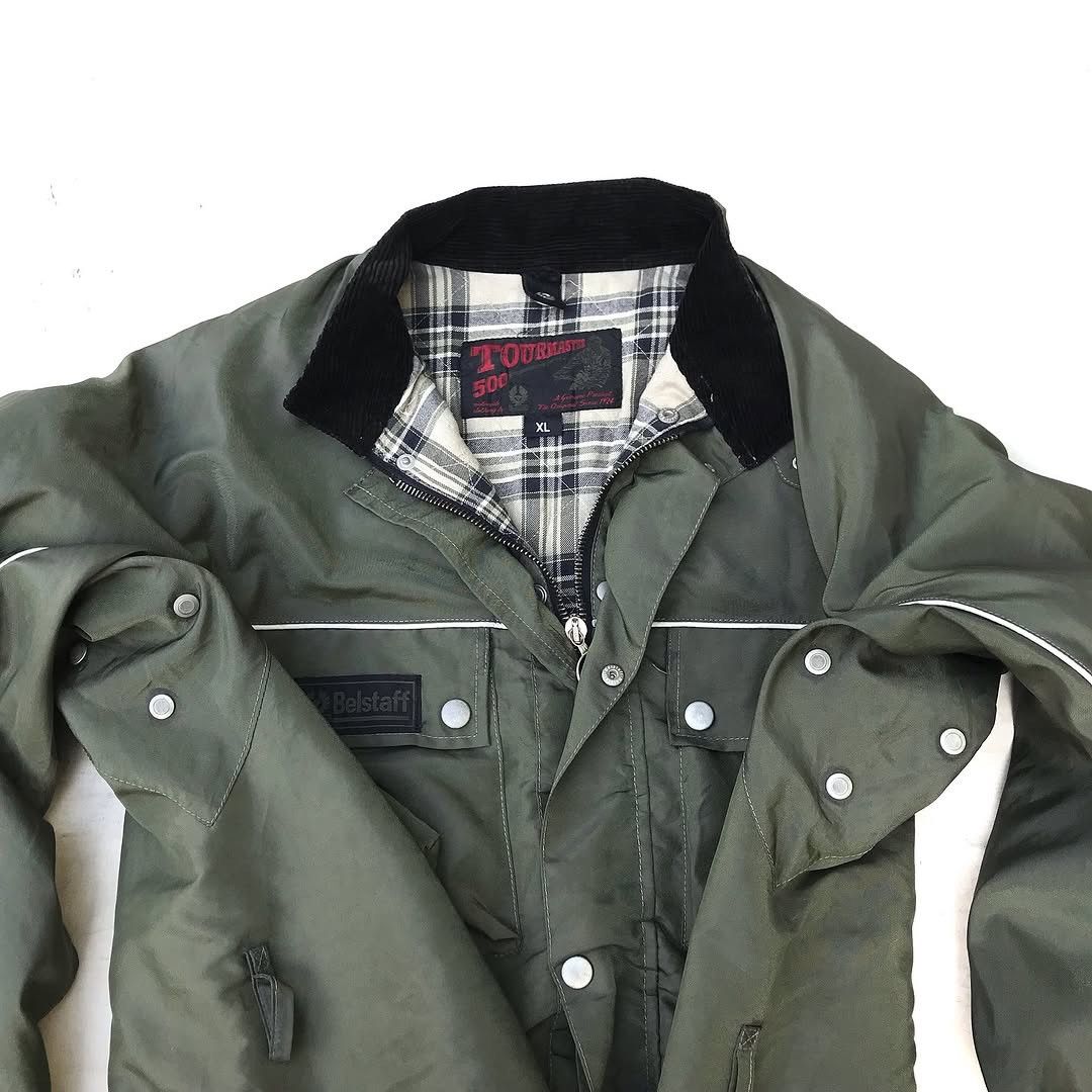 Belstaff × GOREWEAR Vintage BELSTAFF TOURMASTER 500 Man Khaki Green belfast Shel Size US XL / EU 56 / 4 - 8 Thumbnail