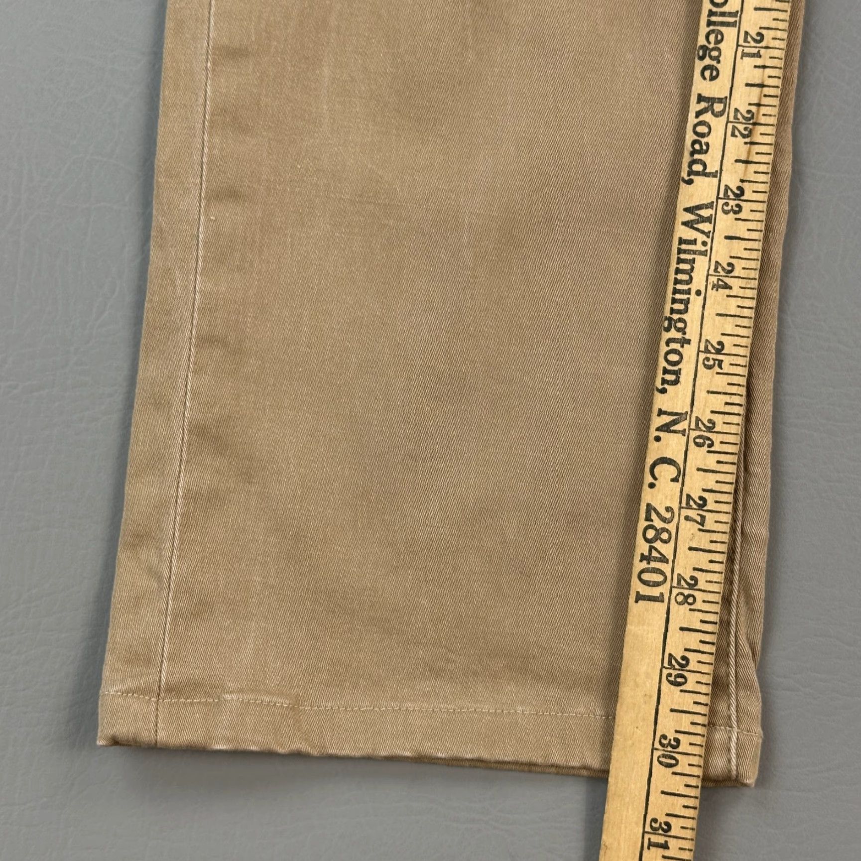 Vintage JAG Pants Women's 32x30 Tan Mid Rise Straight Leg Stretch Outdoor Casual Size 34" / US 12 / IT 48 - 3 Thumbnail