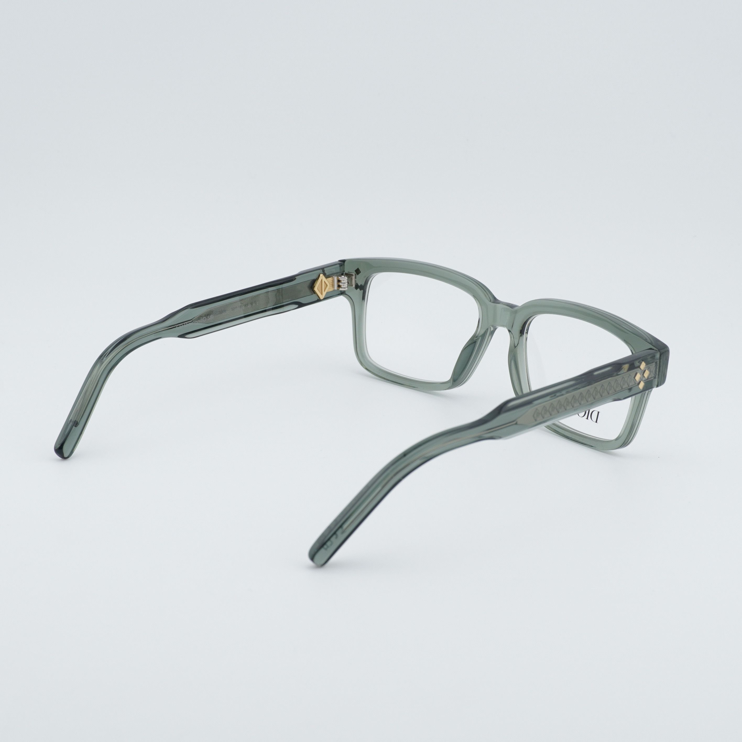 Dior Dior CD DIAMONDO S8I 5500 Men Eyeglasses Green 53mm Size ONE SIZE - 5 Thumbnail