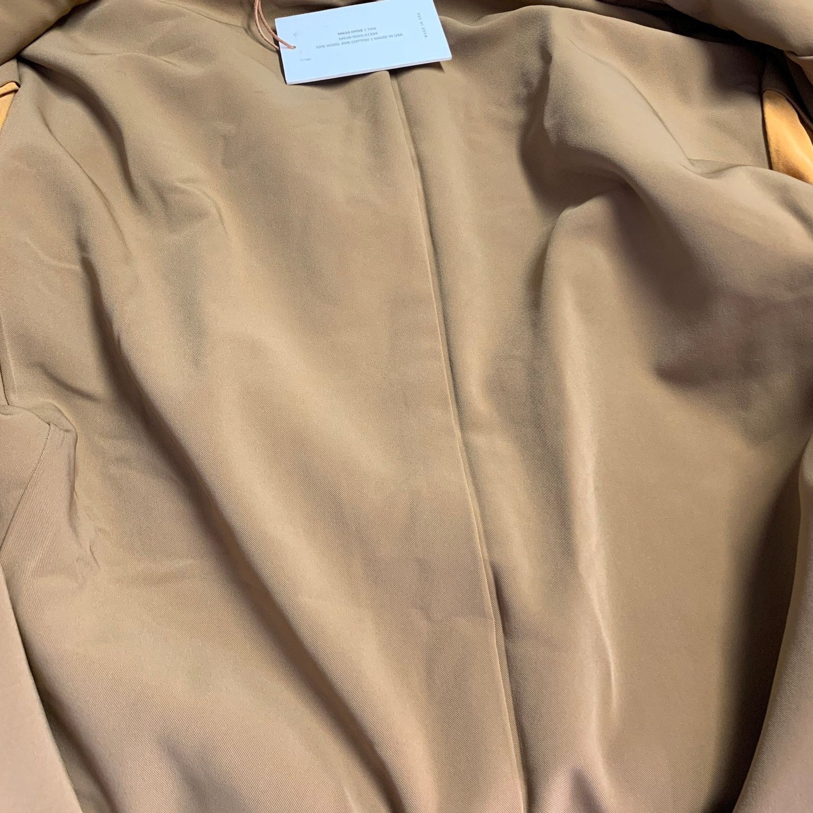 Simon Miller SIMON MILLER Size M Hyde Tan Textured Wool Cotton Peacoat Size US M / EU 48-50 / 2 - 5 Thumbnail