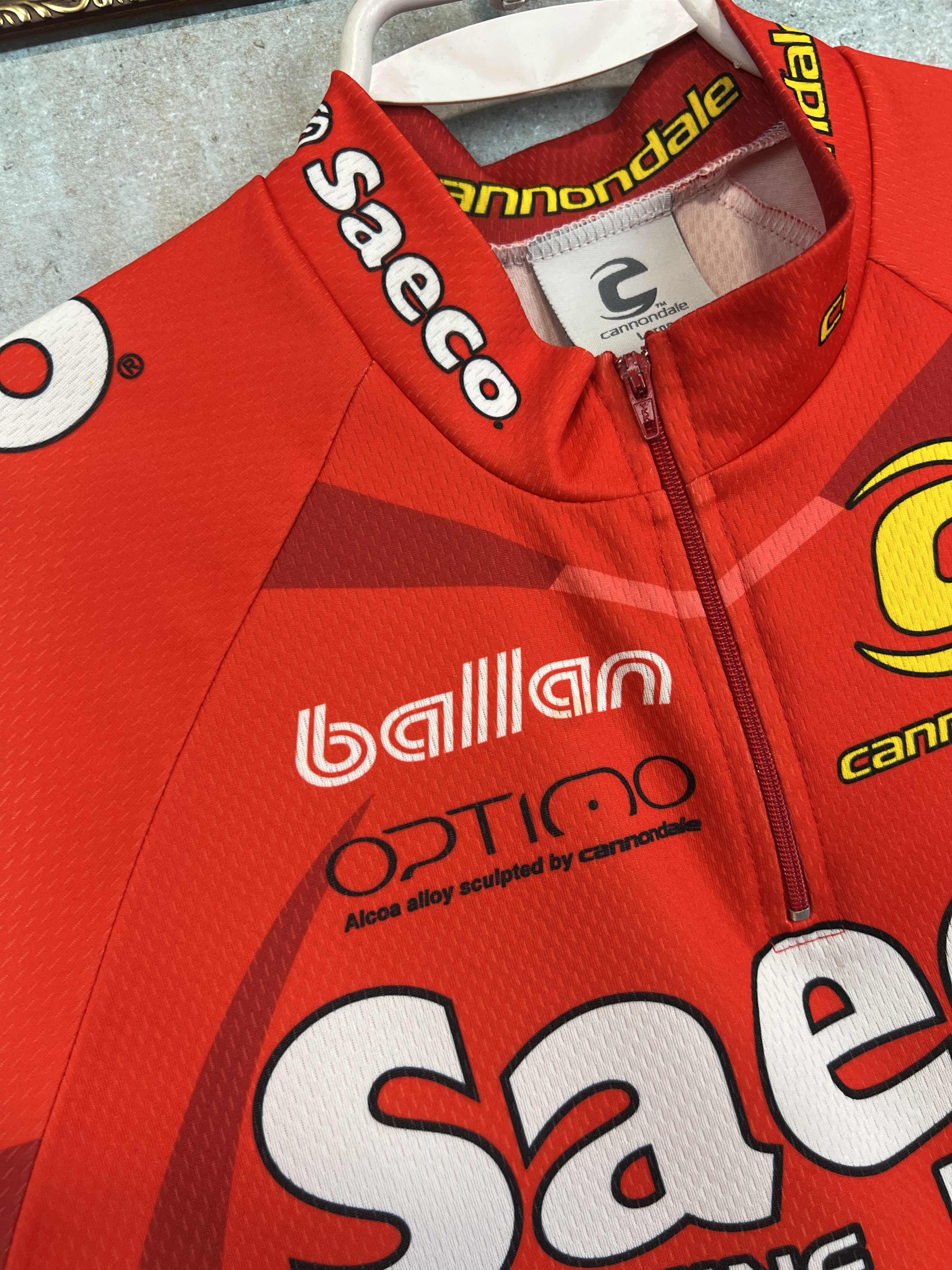 Vintage Team Saeco Italy Giro D’Italia Cycling Shirt Maglia Size US L / EU 52-54 / 3 - 6 Thumbnail