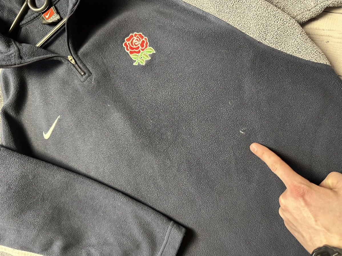 Nike × Vintage Vintage Nike England rugby fleece jacket size M logo Size US M / EU 48-50 / 2 - 6 Thumbnail