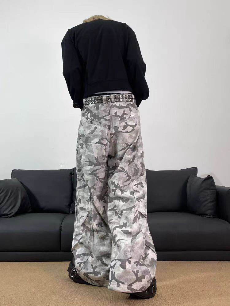 Japanese Brand × Jean Vintage camo workwear baggy casual pants Size US 30 / EU 46 - 3 Thumbnail