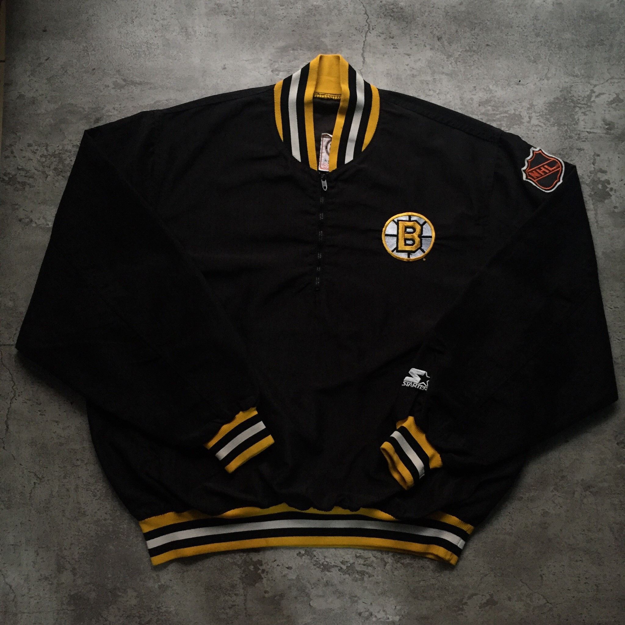 NHL 70s NHL Boston Bruins By Starter Halfzip Size US XL / EU 56 / 4 - 1 Thumbnail