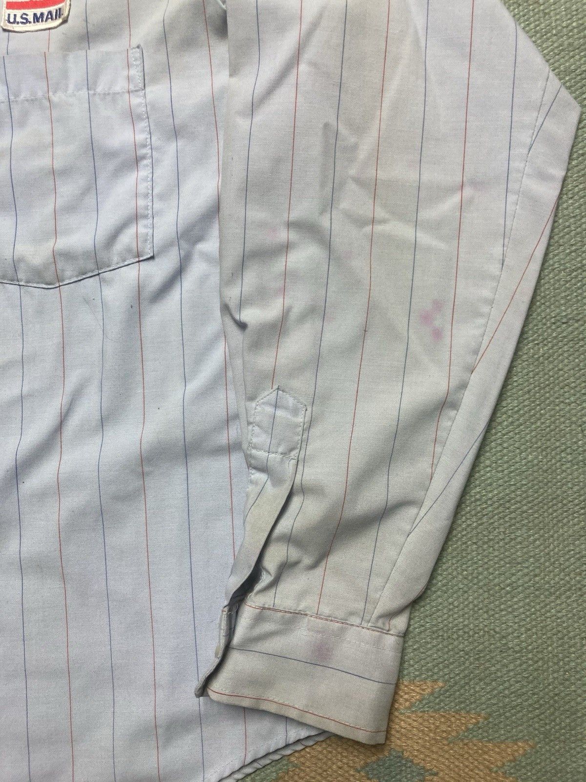 Vintage Vtg button shirt Elbeco USPS mail carrier eagle women's 38 Size L / US 10 / IT 46 - 2 Thumbnail