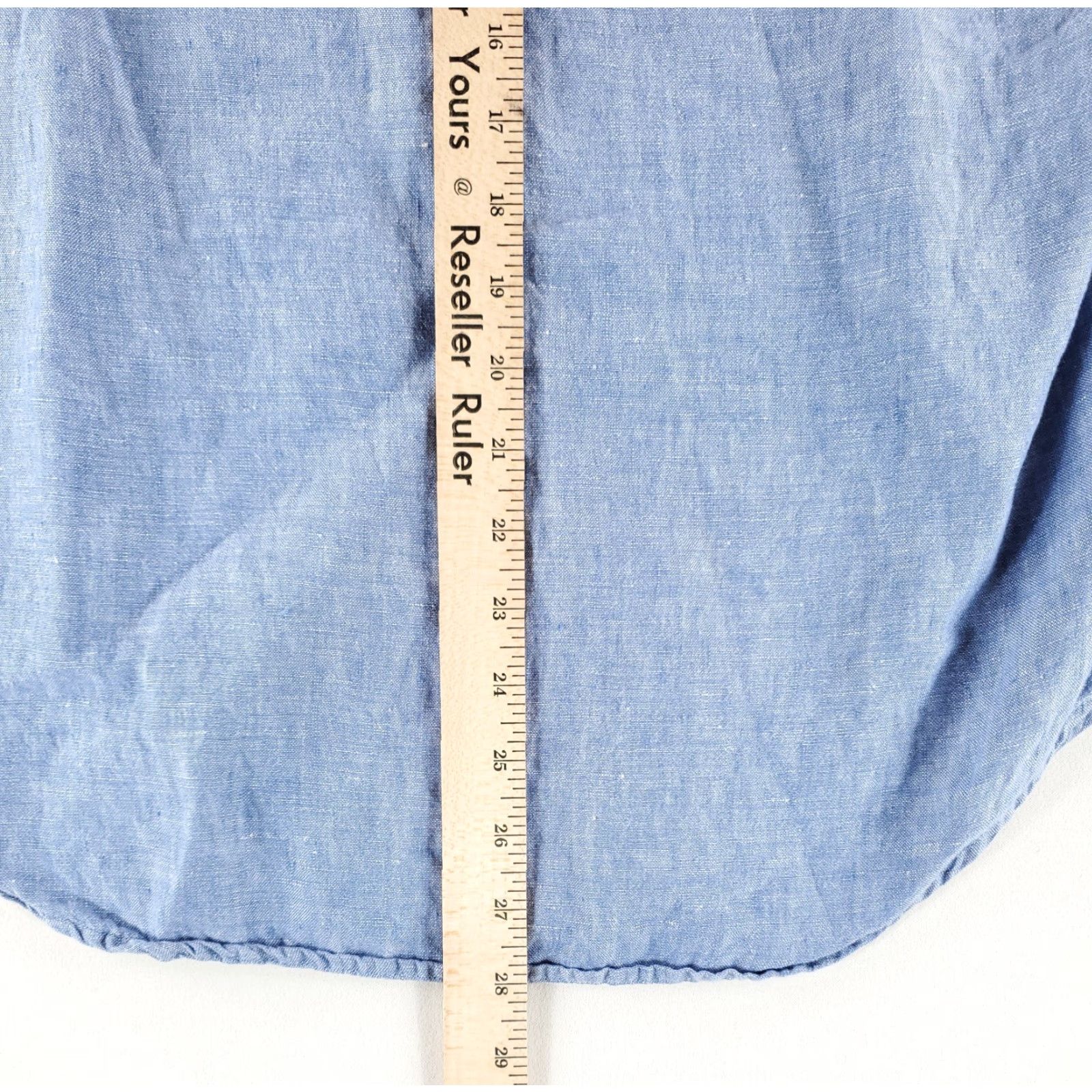 J.Crew J.CREW Shirt Short Sleeve Mens S Blue 100% Irish Linen Baird McNutt Button Down Holiday? Size US S / EU 44-46 / 1 - 5 Thumbnail