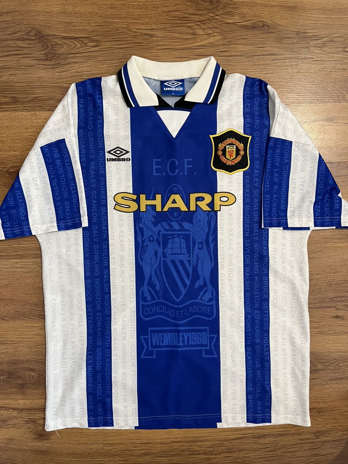 Manchester United umbro 1994-1996 Third Ince Soccer Jersey