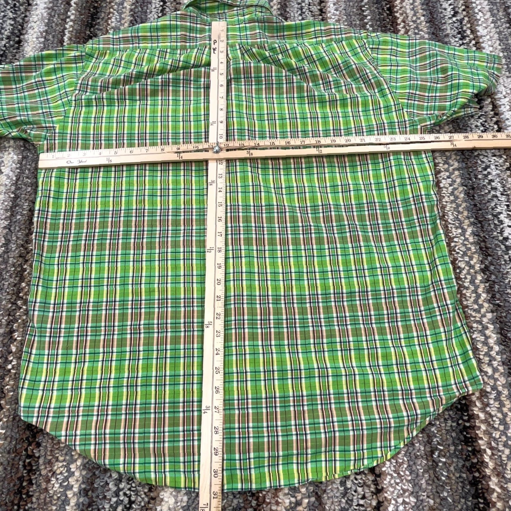 Ralph Lauren VINTAGE Ralph Lauren Shirt Men Large Green Plaid Button-Front Casual Modern Polo Tartan Size US M / EU 48-50 / 2 - 6 Thumbnail