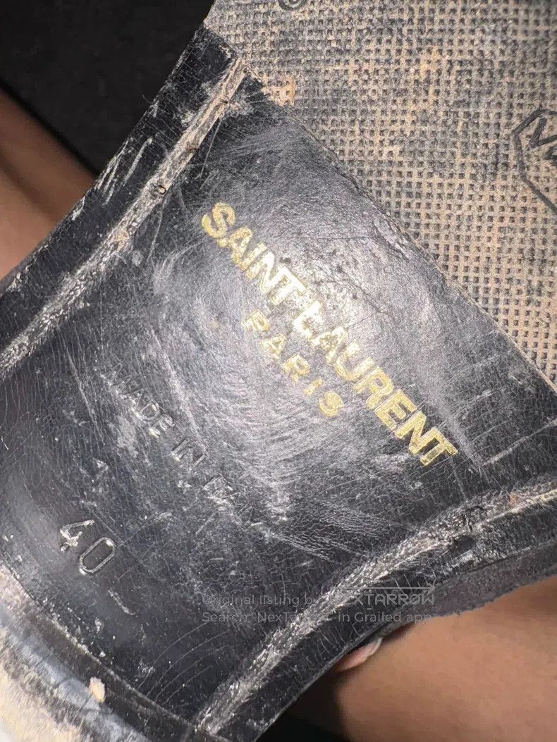 Saint Laurent Paris Saint Laurent Paris Carved Suede Boots Size US 7 / EU 40 - 4 Thumbnail