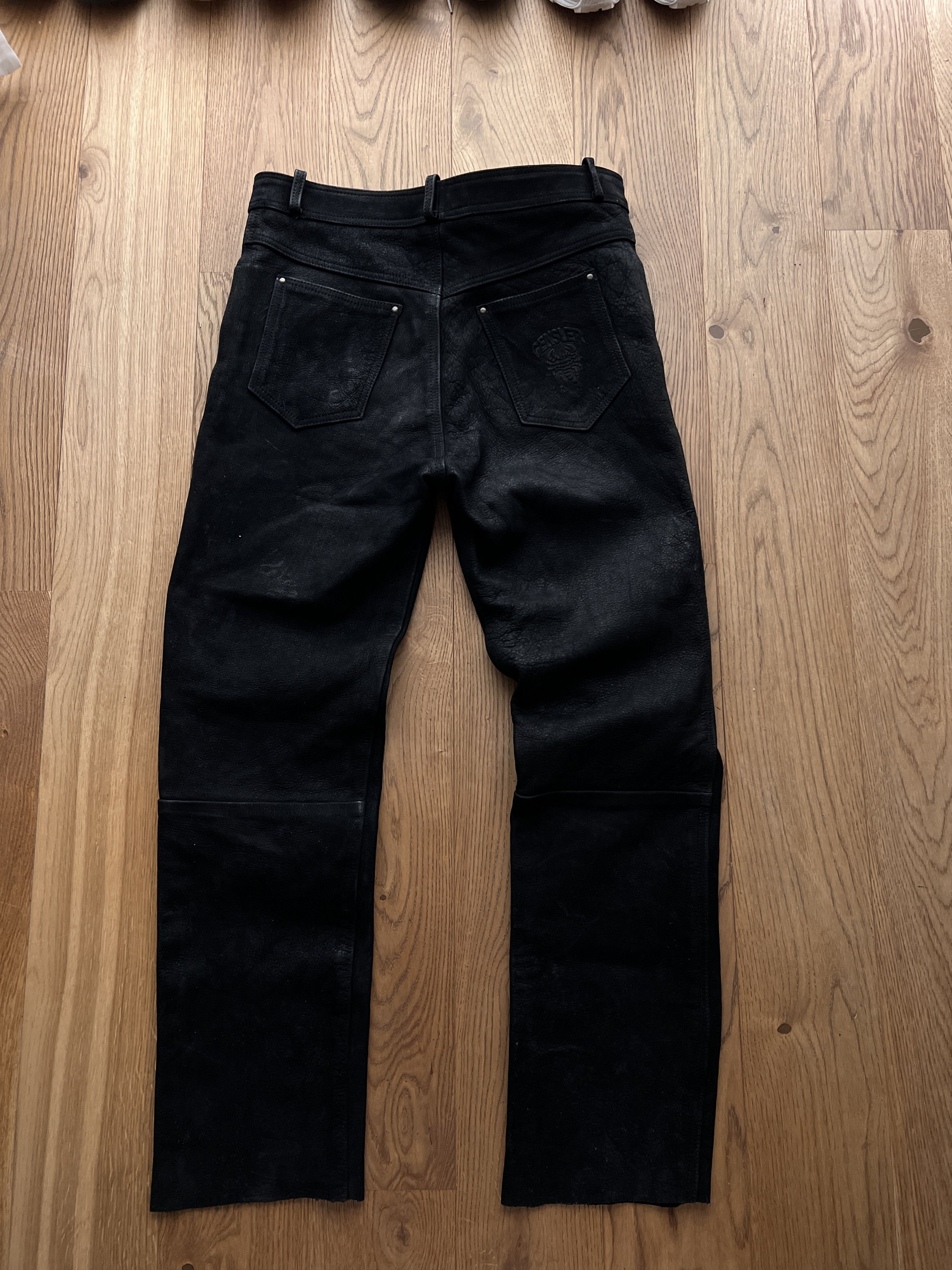 If Six Was Nine Vintage 00s soft real leather pants avant garde opium style Size US 32 / EU 48 - 10 Thumbnail