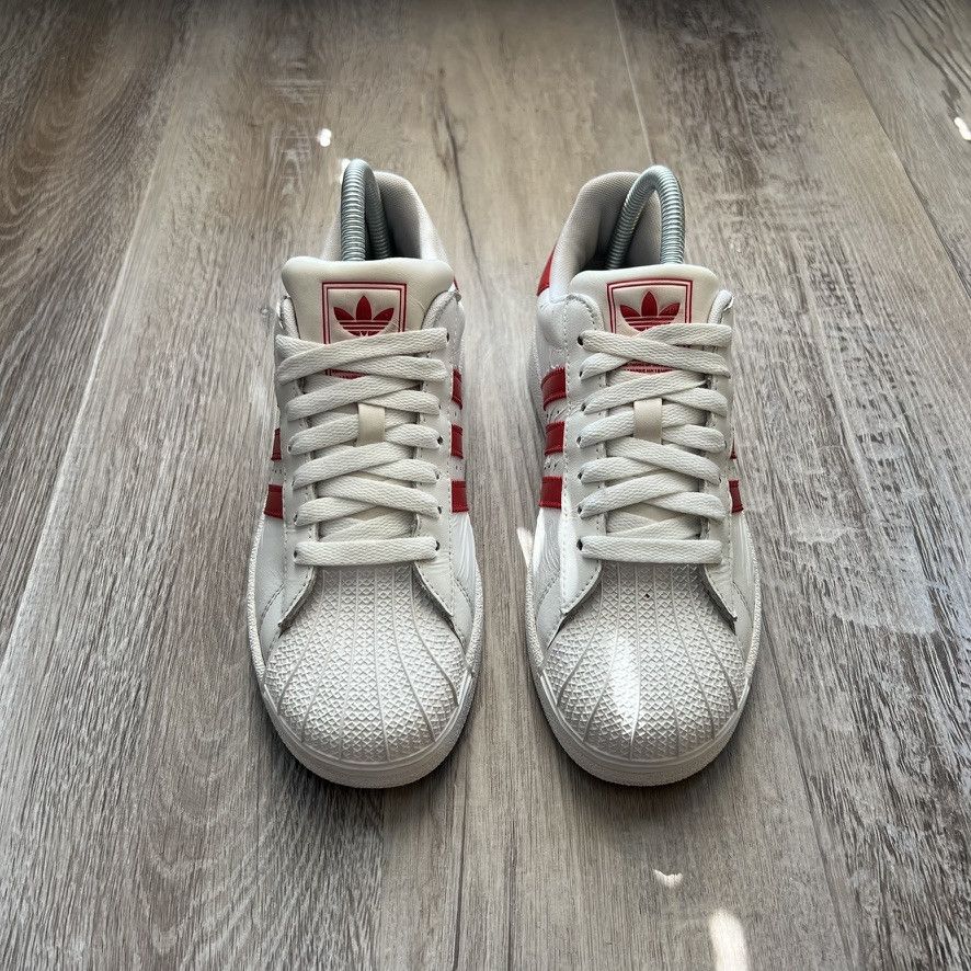 Adidas × Vintage ADIDAS • Superstar 2 "White/Red" (4.5M) Size US 5 / EU 37 - 6 Thumbnail