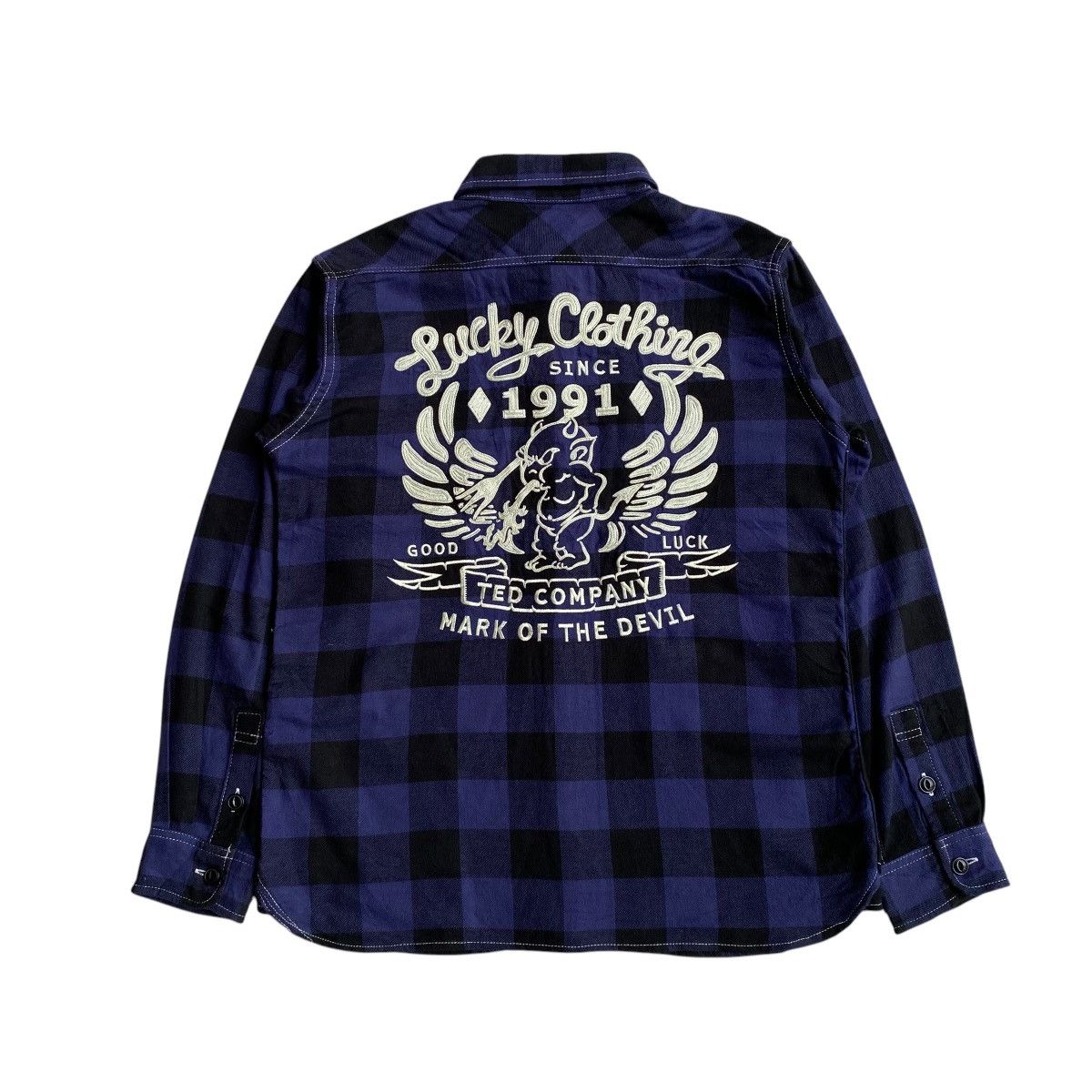 Tedman Ted Company Lucky Clothing Plaid Flannel Shirts Size US M / EU 48-50 / 2 - 2 Thumbnail