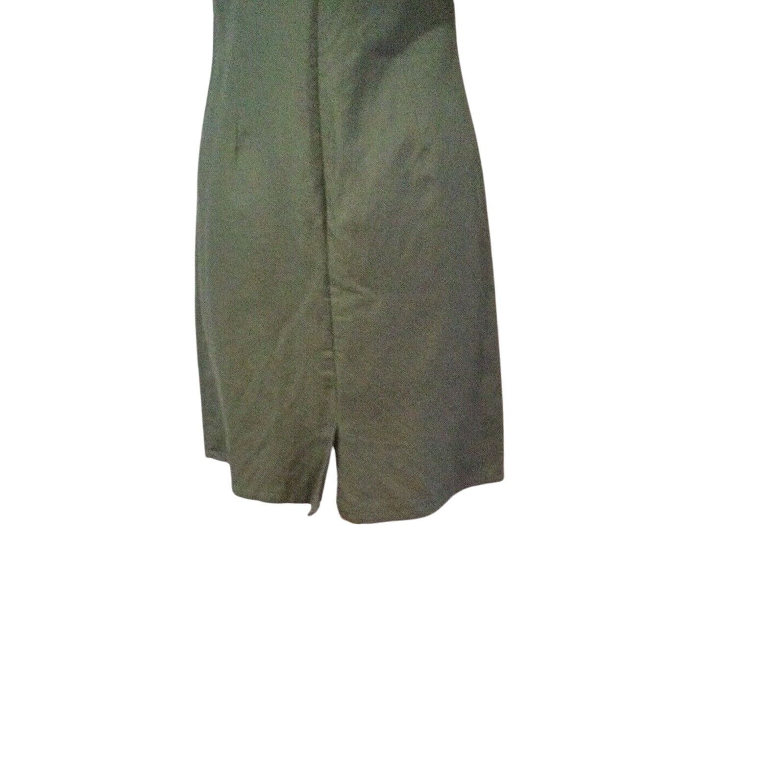 Other Jennifer Eden Sheath Dress Sleeveless Olive Green Size 8 Size M / US 6-8 / IT 42-44 - 9 Thumbnail