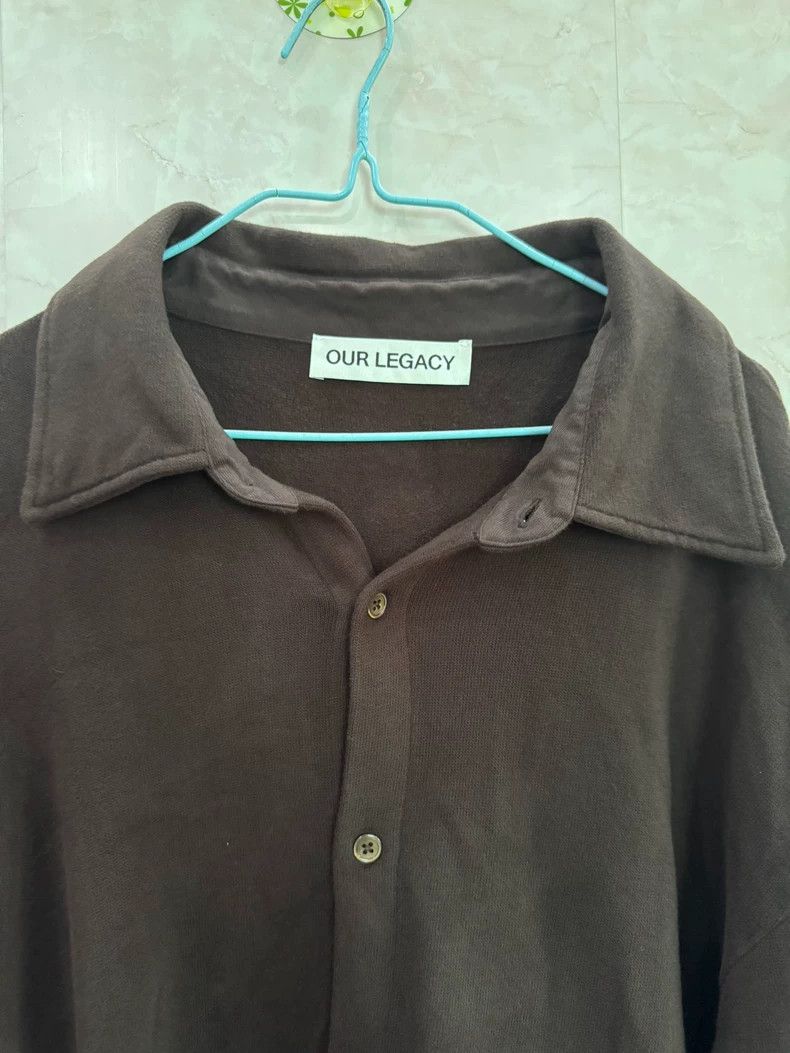 Our Legacy Our Legacy size52 Loose front collar, long sleeve shirt wit Size US L / EU 52-54 / 3 - 2 Thumbnail