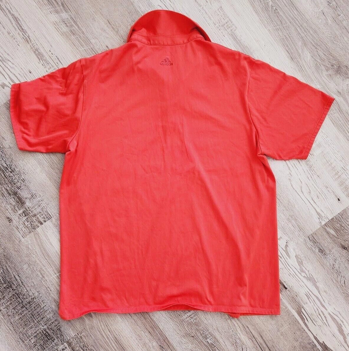 Adidas Adidas Climacool Shirt Large Orange Dry Fit Golf Polo Collar Size US L / EU 52-54 / 3 - 2 Thumbnail