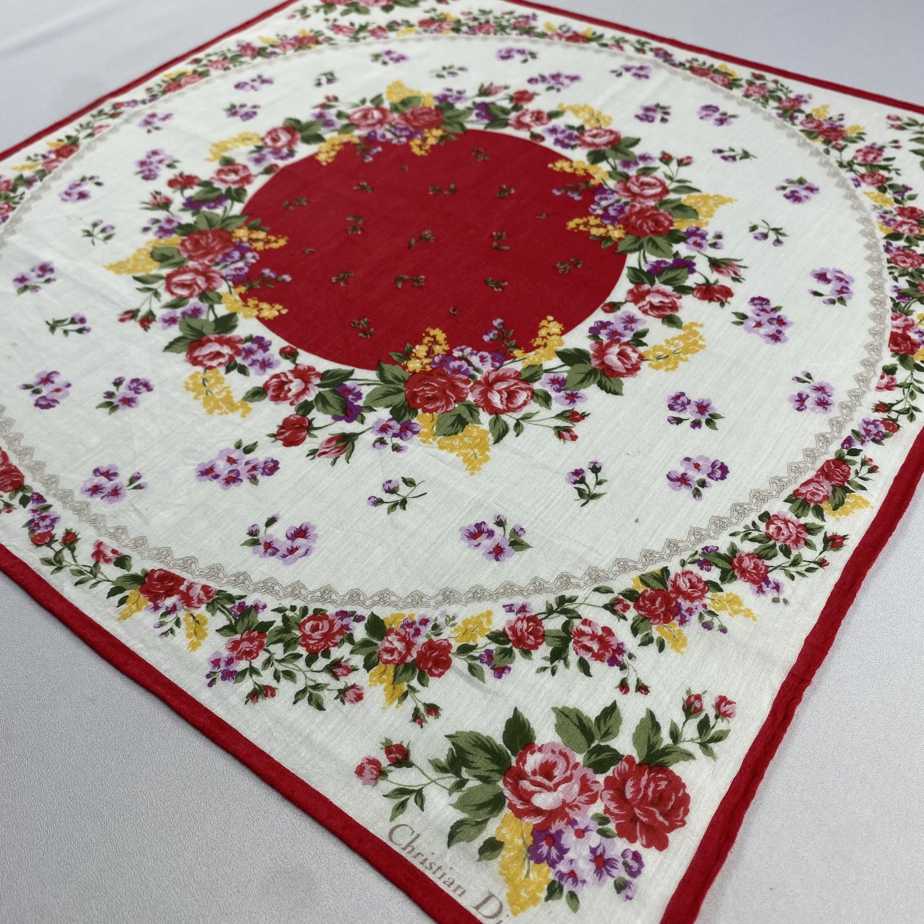 Vintage Christian Dior Monsieur Handkerchief / Neckerchief-P958 Size ONE SIZE - 2 Thumbnail