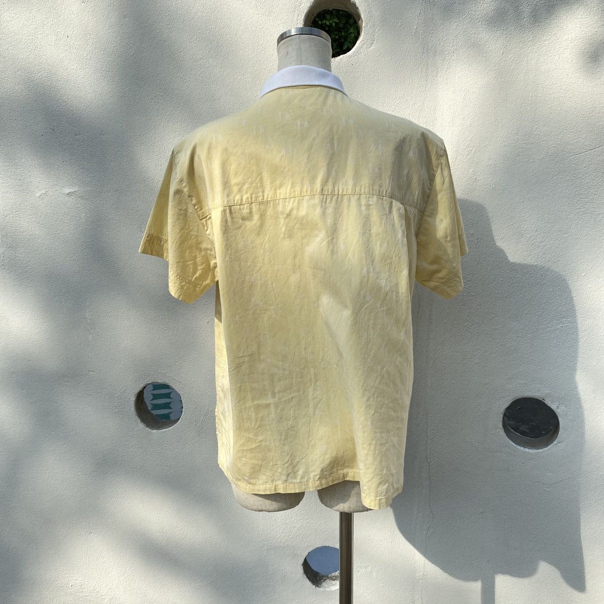 Dior Christian Dior Yellow Polo Shirt with White Collar & Accents Size M / US 6-8 / IT 42-44 - 15 Thumbnail