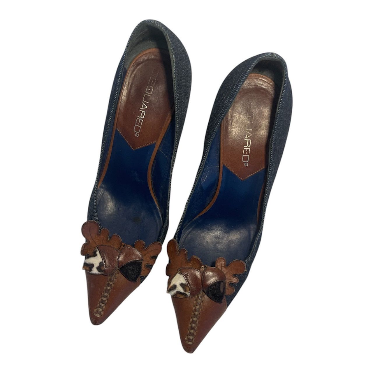 Dsquared2 vintage denim heels