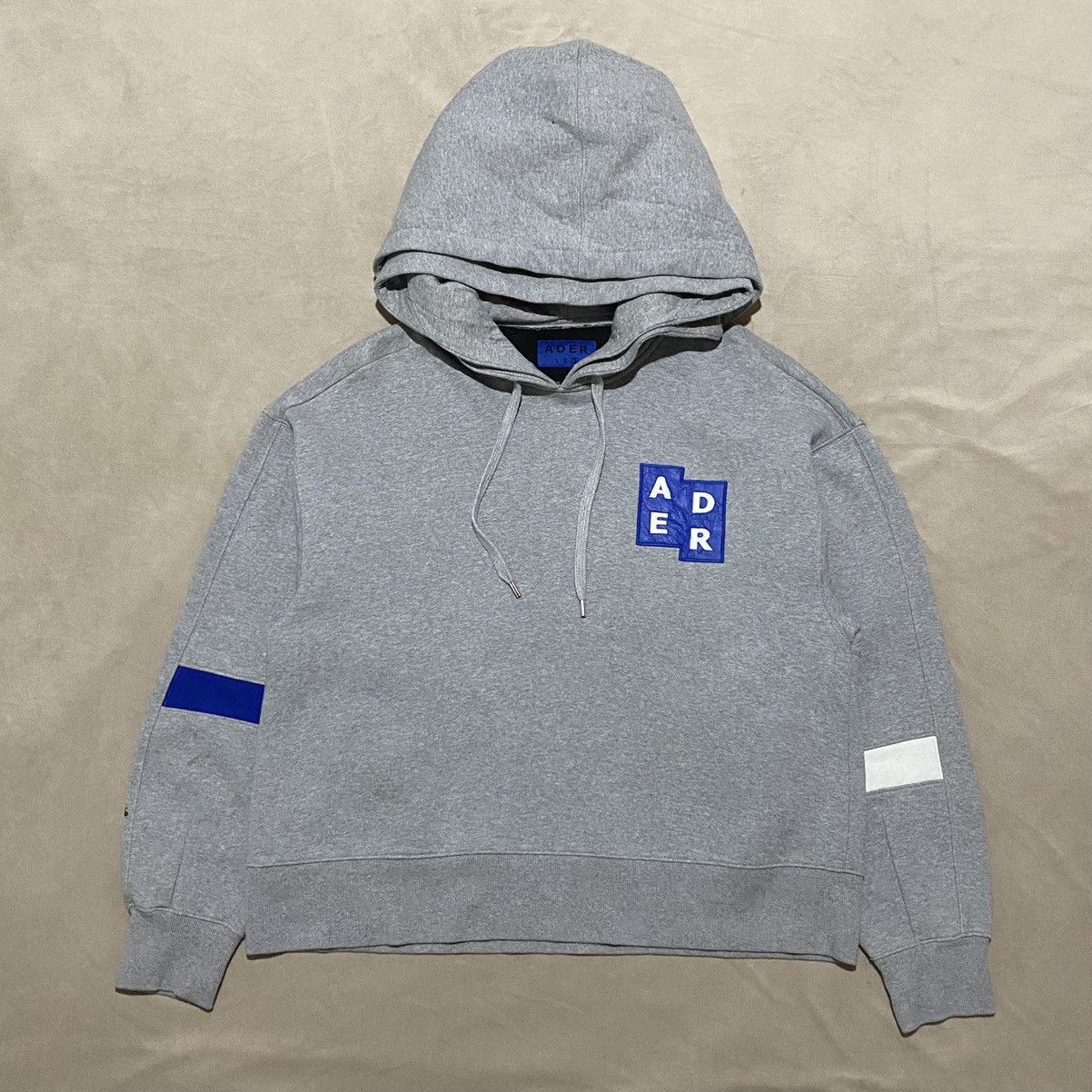 Ader Error Ader Error Double Hoodie Oversized Grey | Grailed