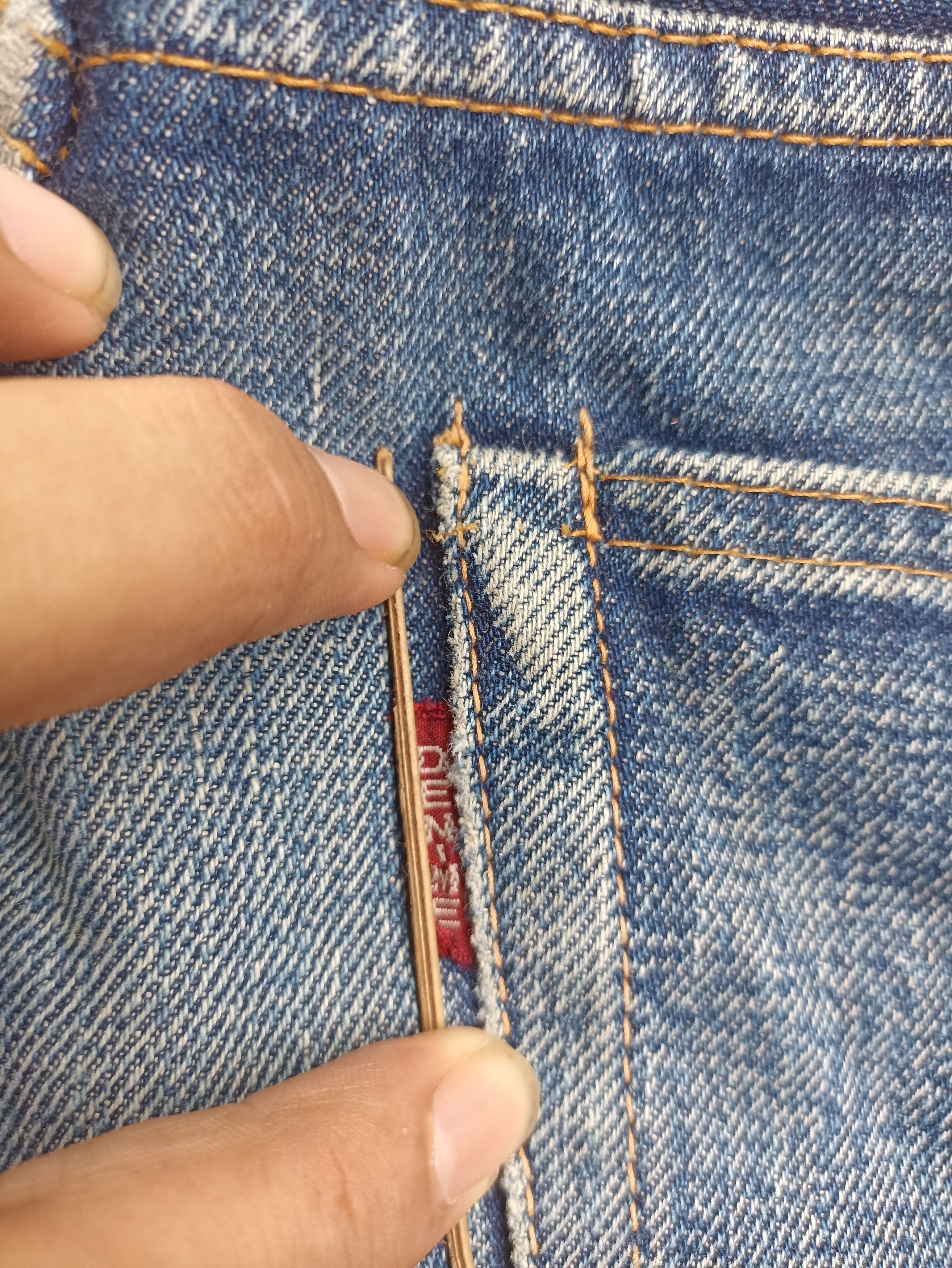 Denime 🔥 Vintage 90s Vtg Denime jeans limited edition 092 selvedge Size US 31 - 9 Thumbnail