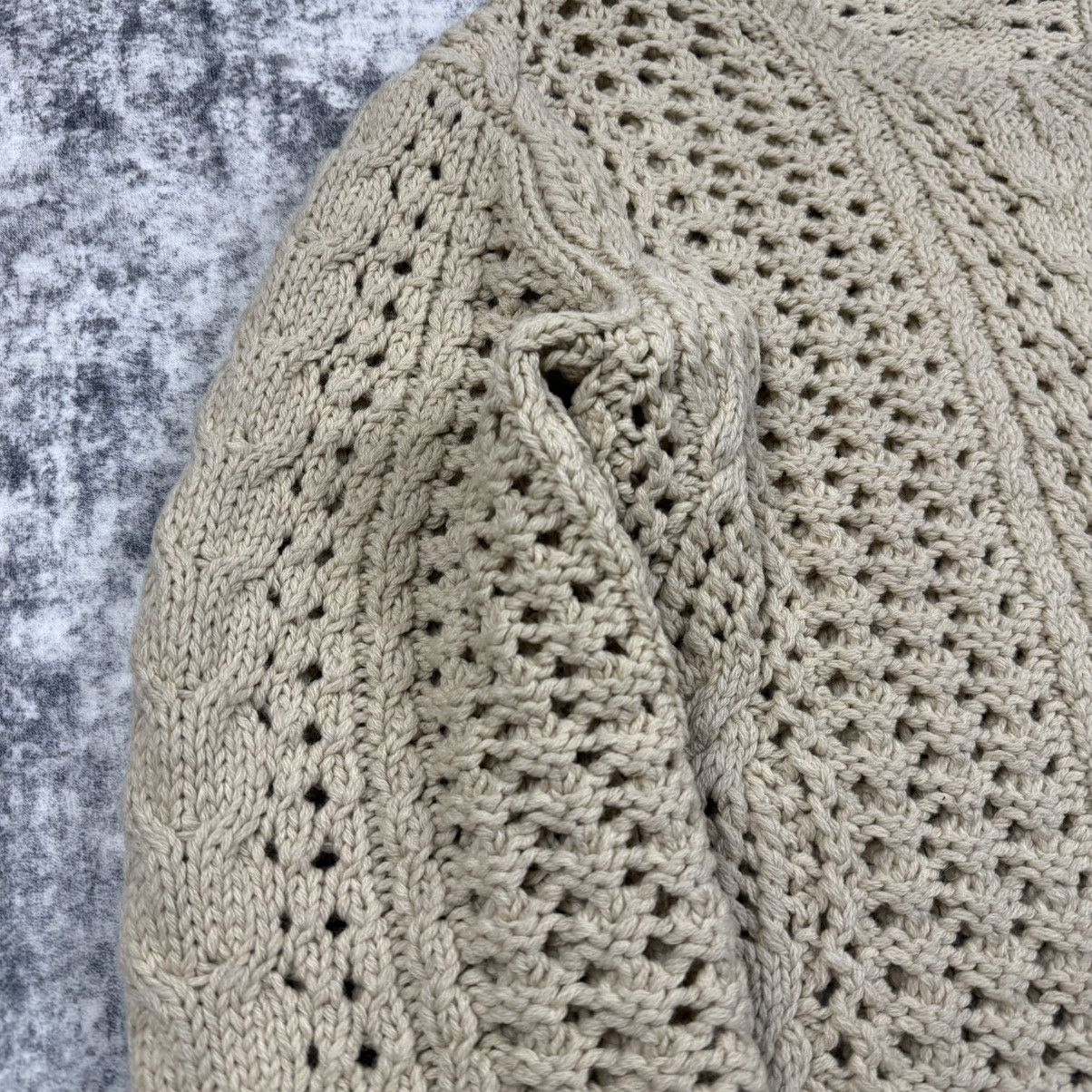 Yohji Yamamoto Archive Yohji Yamamoto Fisherman Cable Knit Wool Sweater Size US L / EU 52-54 / 3 - 3 Thumbnail