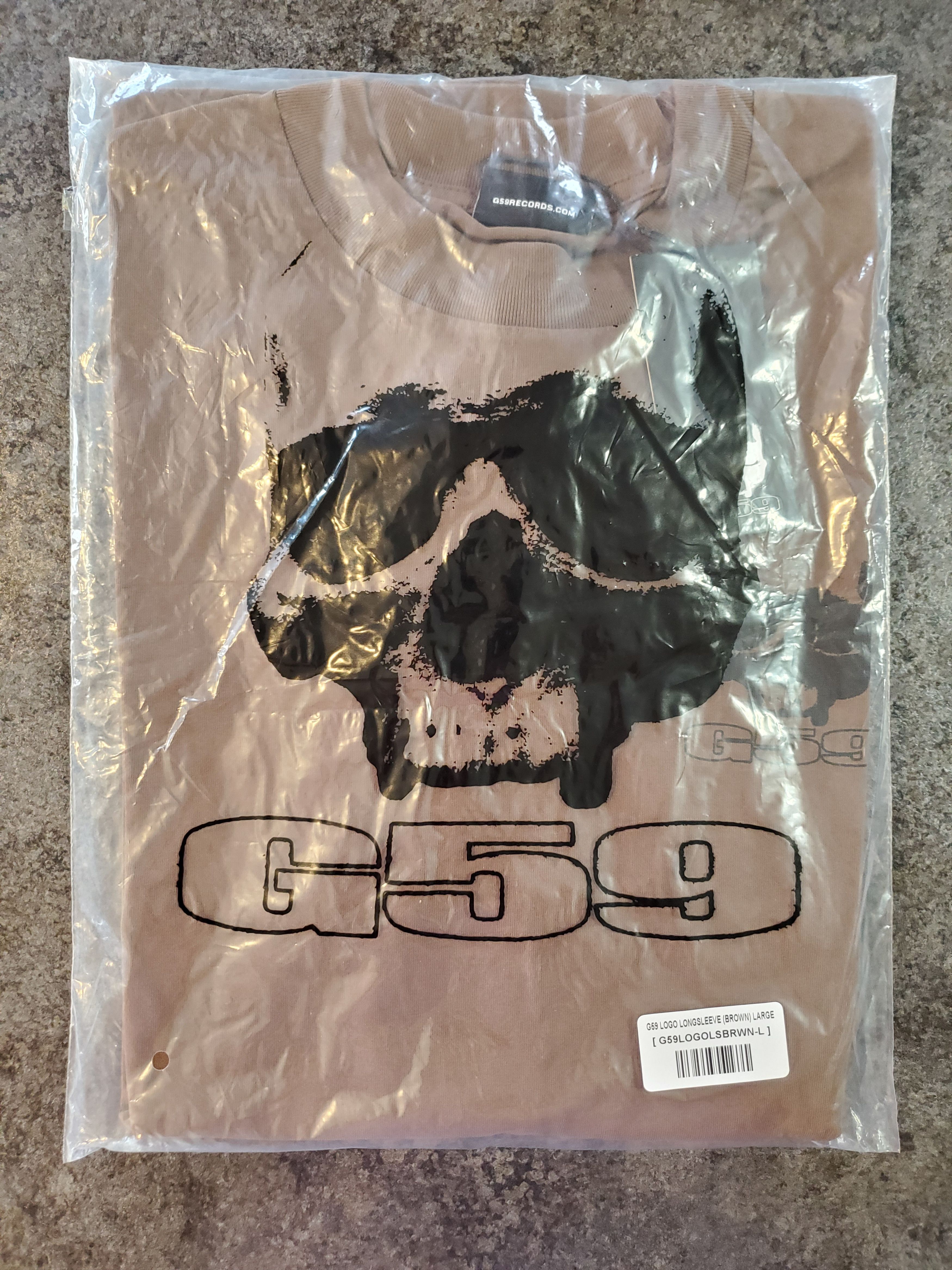 G59 Records Suicideboys G59 Logo Long Sleeve Tee Brown NEW Size US L / EU 52-54 / 3 - 1 Thumbnail