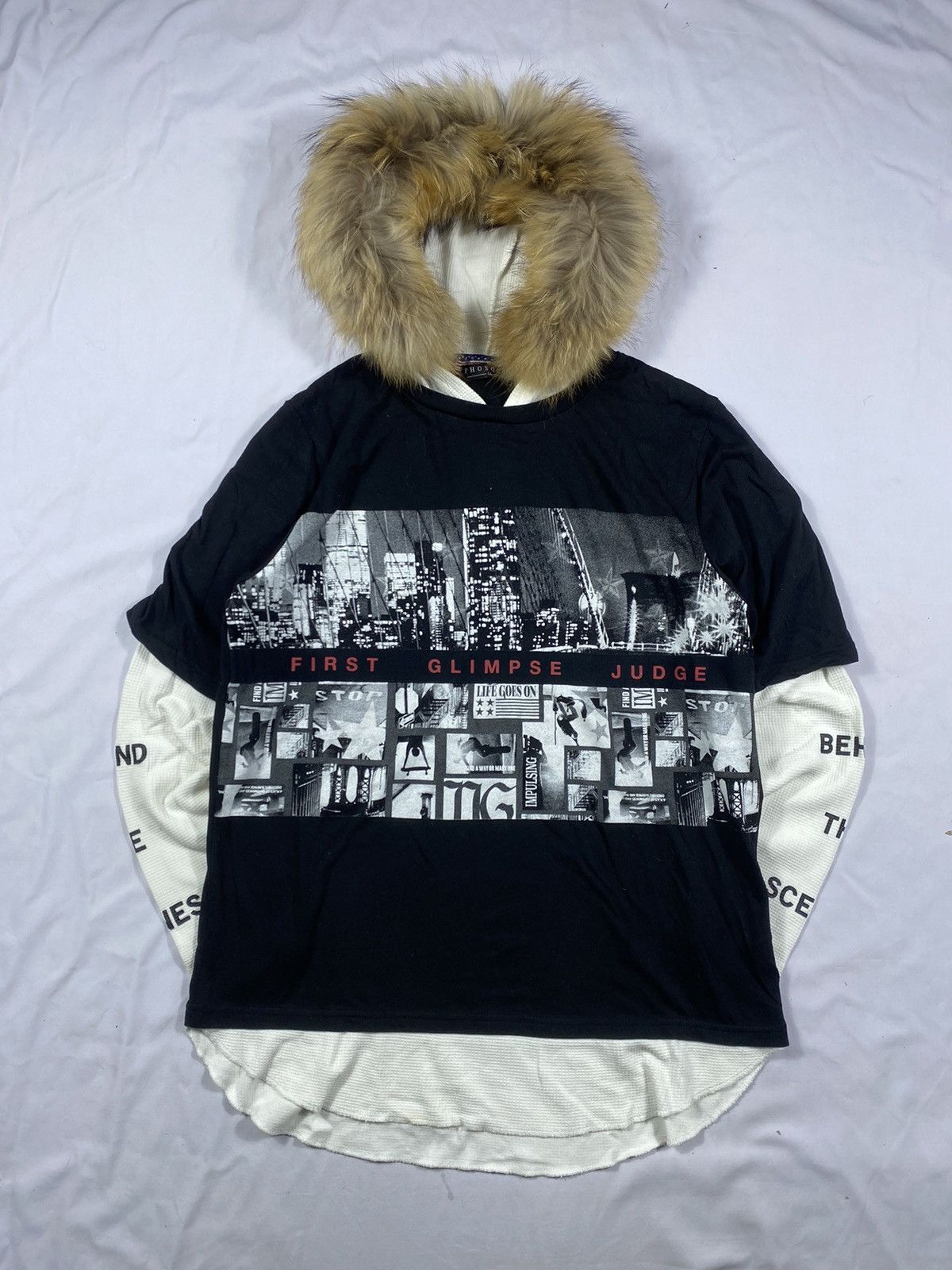 20471120 Japanese Phosquia double layer Fur Hoodie Size US L / EU 52-54 / 3 - 1 Thumbnail