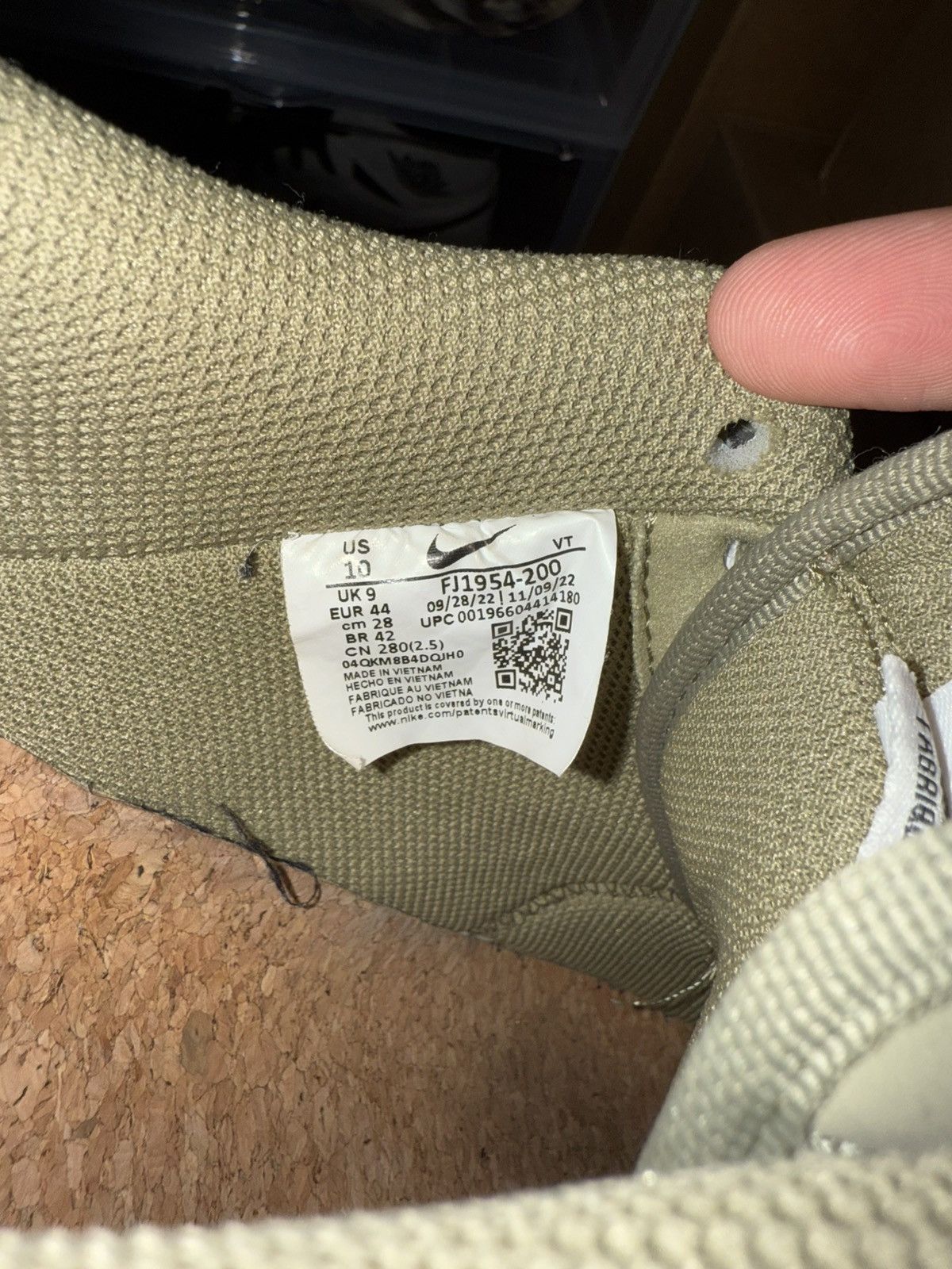 Nike Nike Air Force 1 Low ‘07 LV8 Next Nature Olive Green Sail Size US 10 / EU 43 - 8 Thumbnail