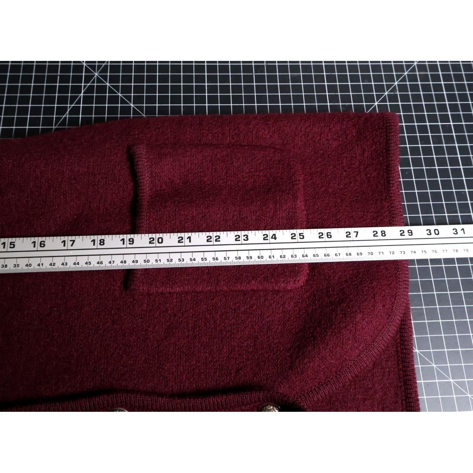 Jim Thompson VINTAGE Norm Thompson Cardigan Sweater Wool Dark Red Shawl Collar Womens XL Classic Retro Size XL / US 12-14 / IT 48-50 - 6 Thumbnail